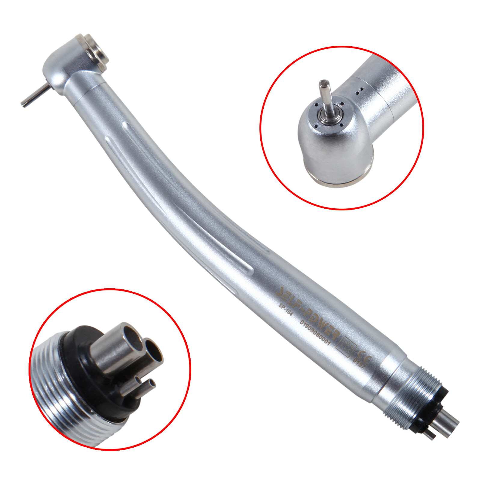 10 packs USA Dental High Speed Handpiece Push Standard Head 4Holes Turbine