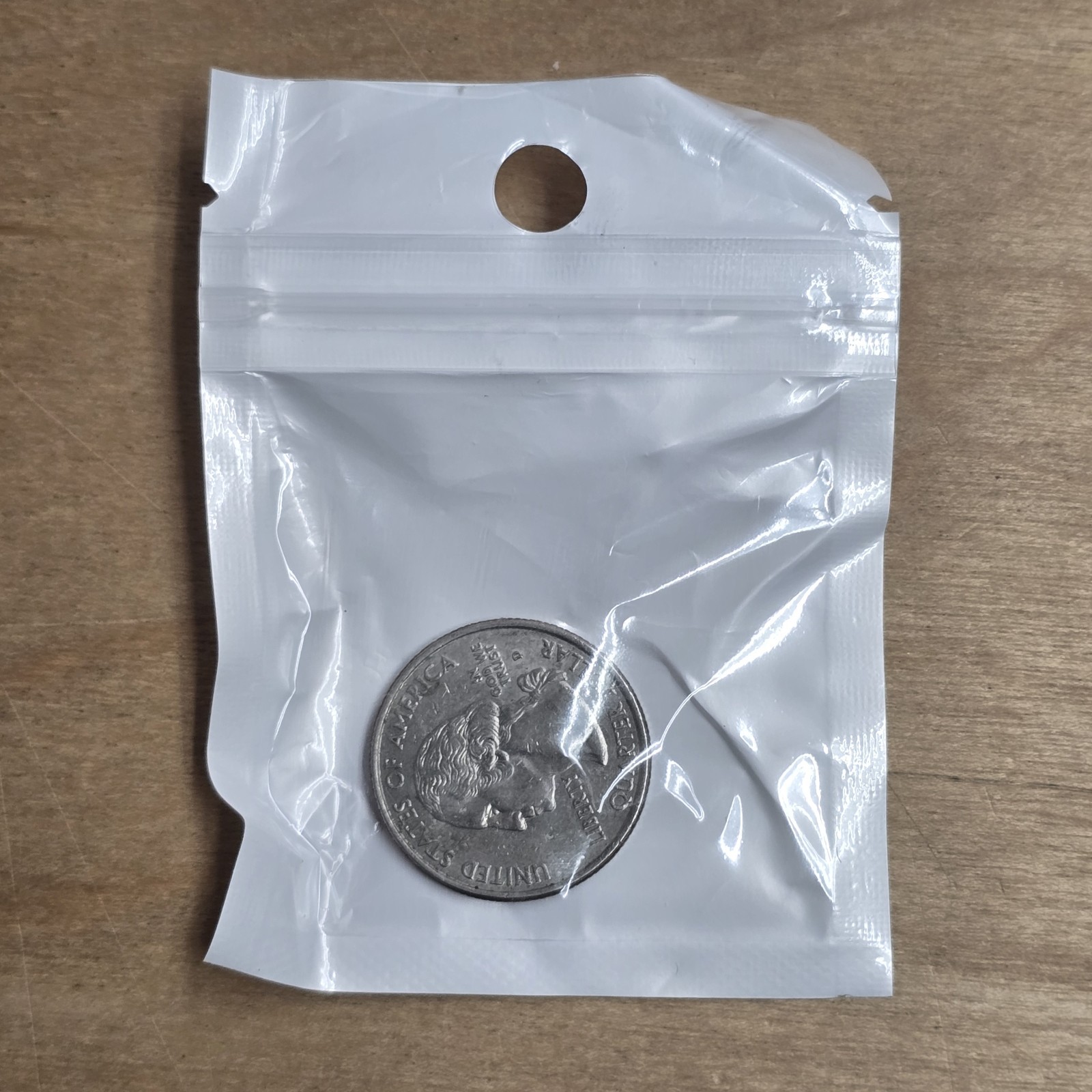 50x 2″ x 3″ Small Resealable Bags Hang Hole Clear/White Jewelry Coin 80x60mm