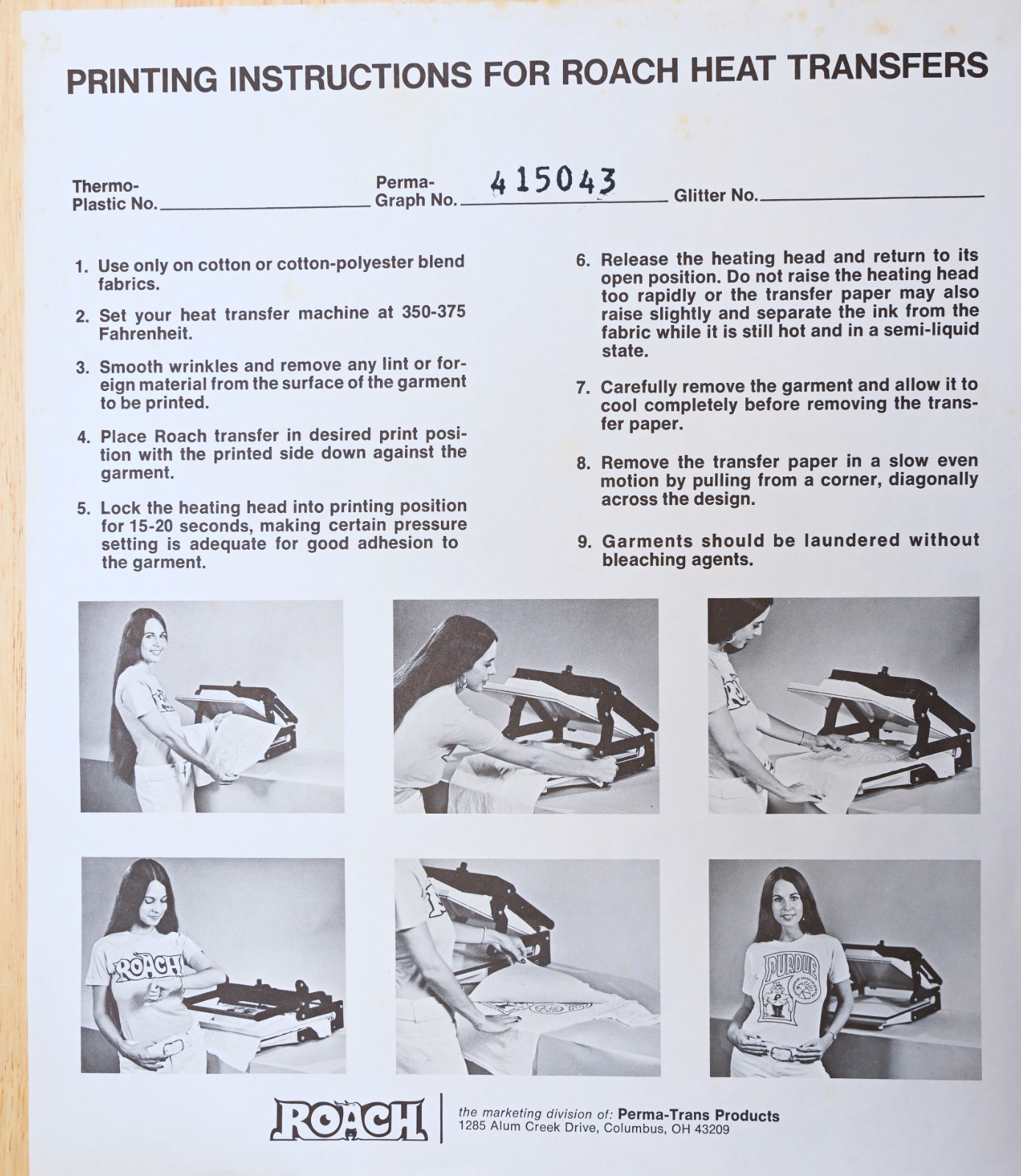 Original VINTAGE 1970s Heat Transfer | Yes