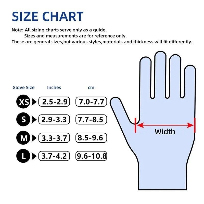 YUMARCH Blue Nitrile Gloves Disposable Powder Free S M L 20 50 100PCS