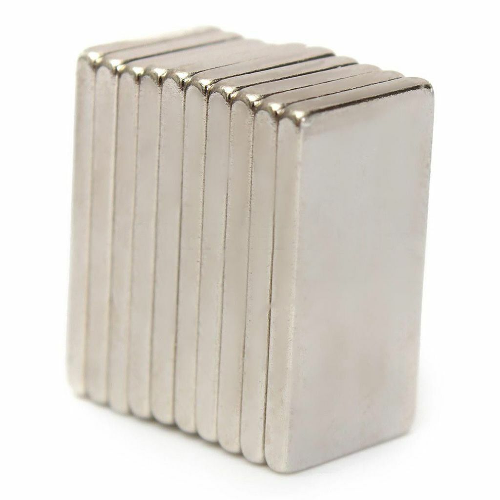 10/20/50/100Pcs Super Strong Block Fridge Magnets Rare Earth Neodymium 20x10x2mm