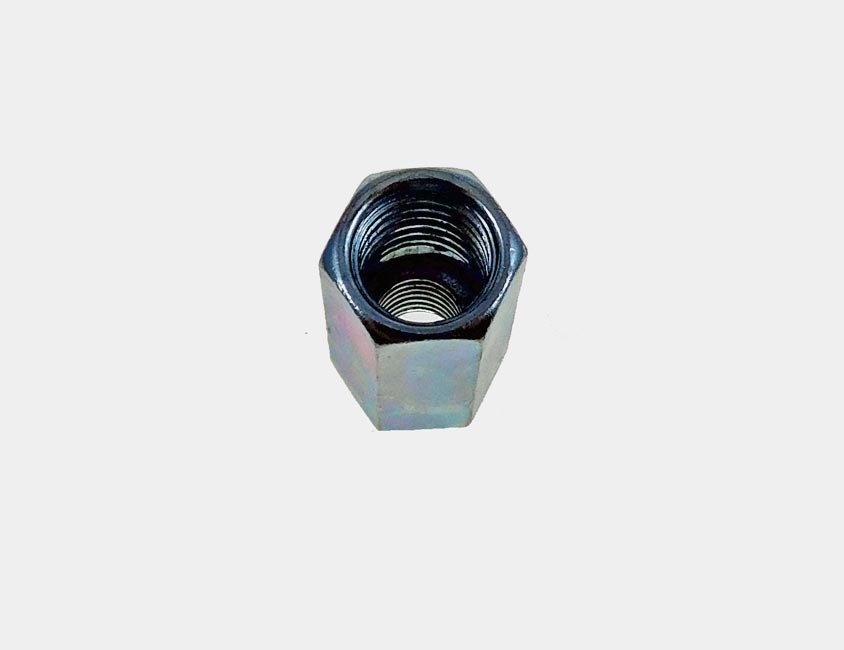4 Pack 1/2-13 to 3/8-16 x 1 1/4″ Long Reducer Coupling Nut – Zinc Plate 509900