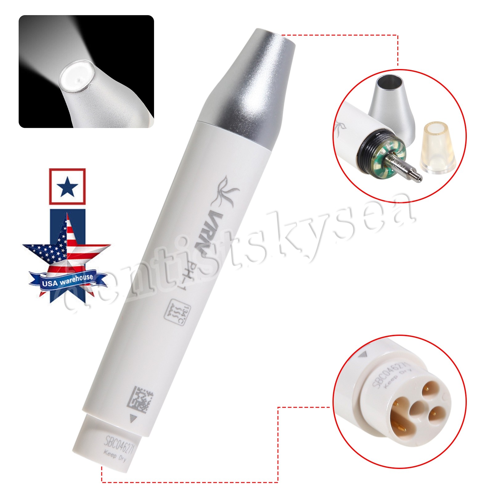1/5/10Pcs VRN Dental Ultrasonic Scaler LED Handpiece HP-5L For Woodpecker EMS