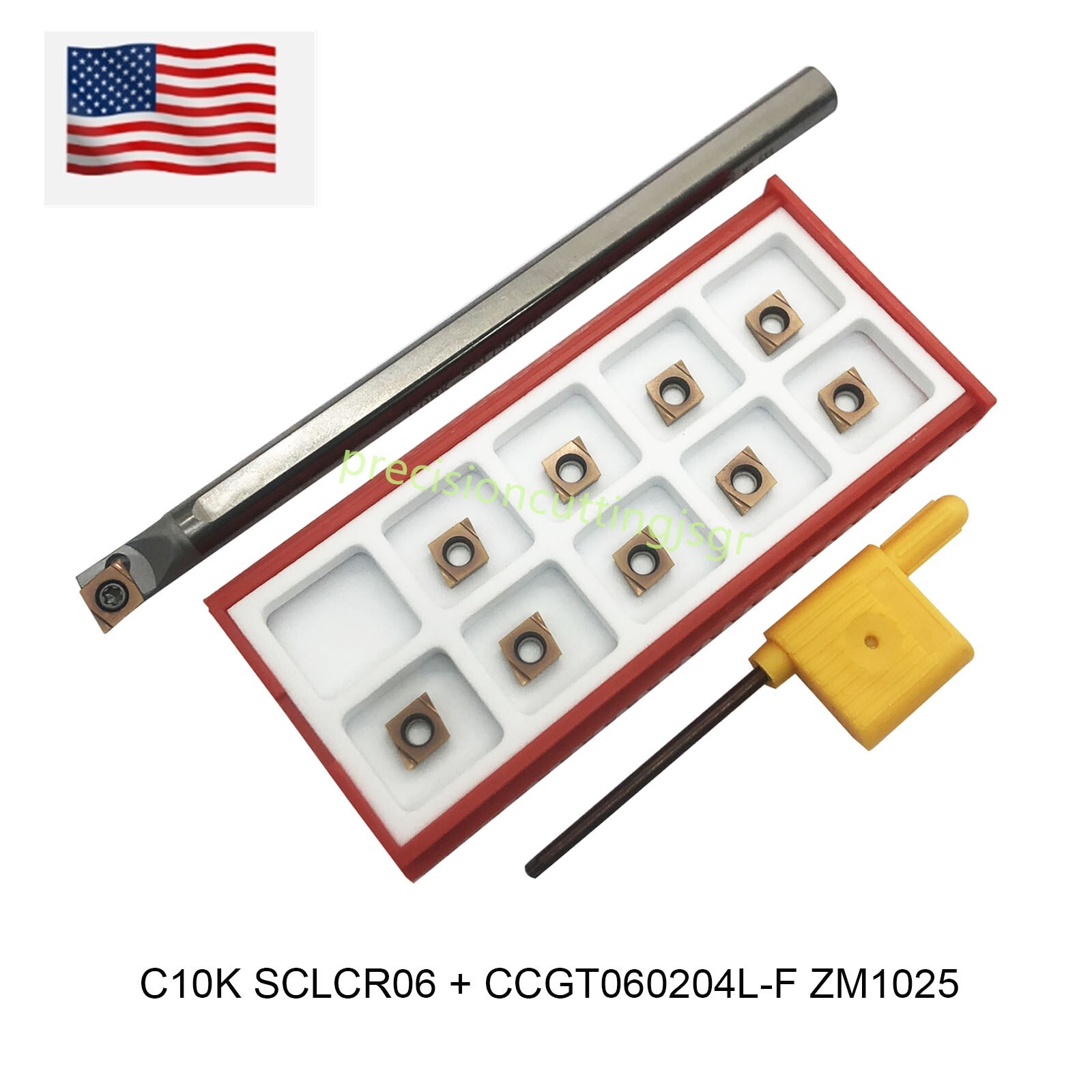 10mm 3/8 small diameter seismic resistant tungsten steel boring bar + CCGT21.51