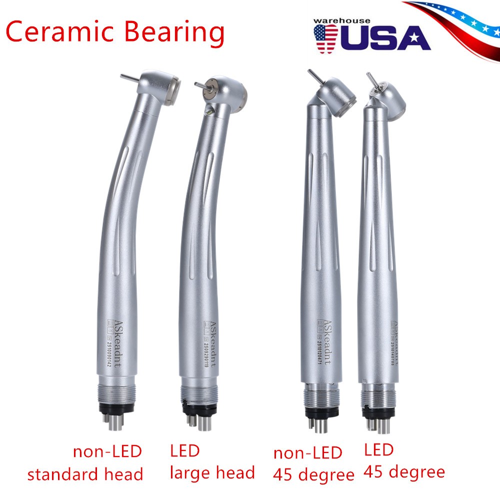 NSK Style Dental Handpiece PANA-MAX Turbine /45° LED Fiber Optic Turbina Ceramic