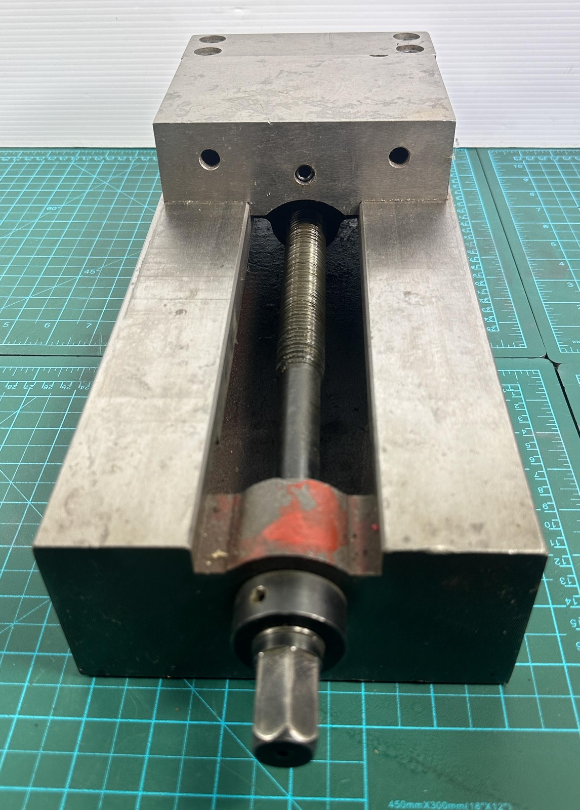 HHIP Machine Vise Flat Jaw Milling Grinding Clamp Base W Handle Steel