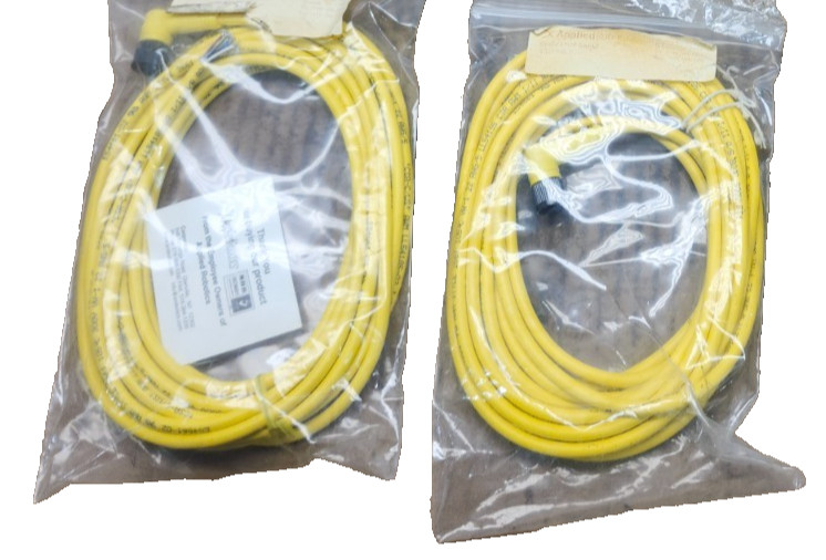 NEW IN BAG LOT OF 2 BALLUFF CABLE C04BEH00TY100M