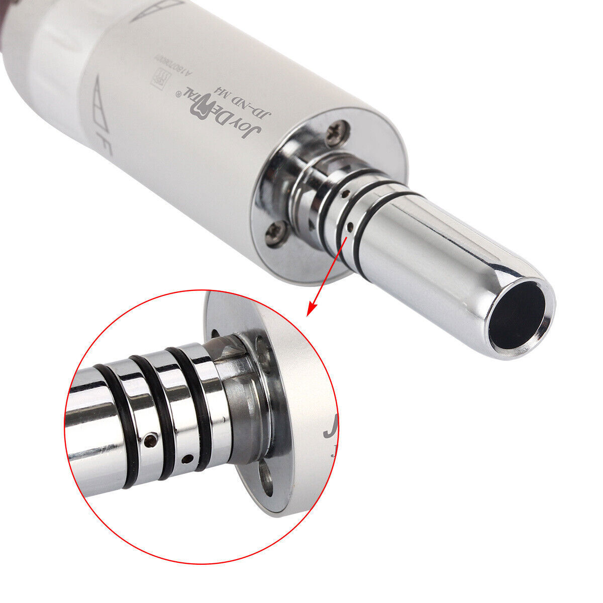 AZDENT Dental Inner Water Spray Contra Angle Air Motor Low Speed Handpiece 4Hole
