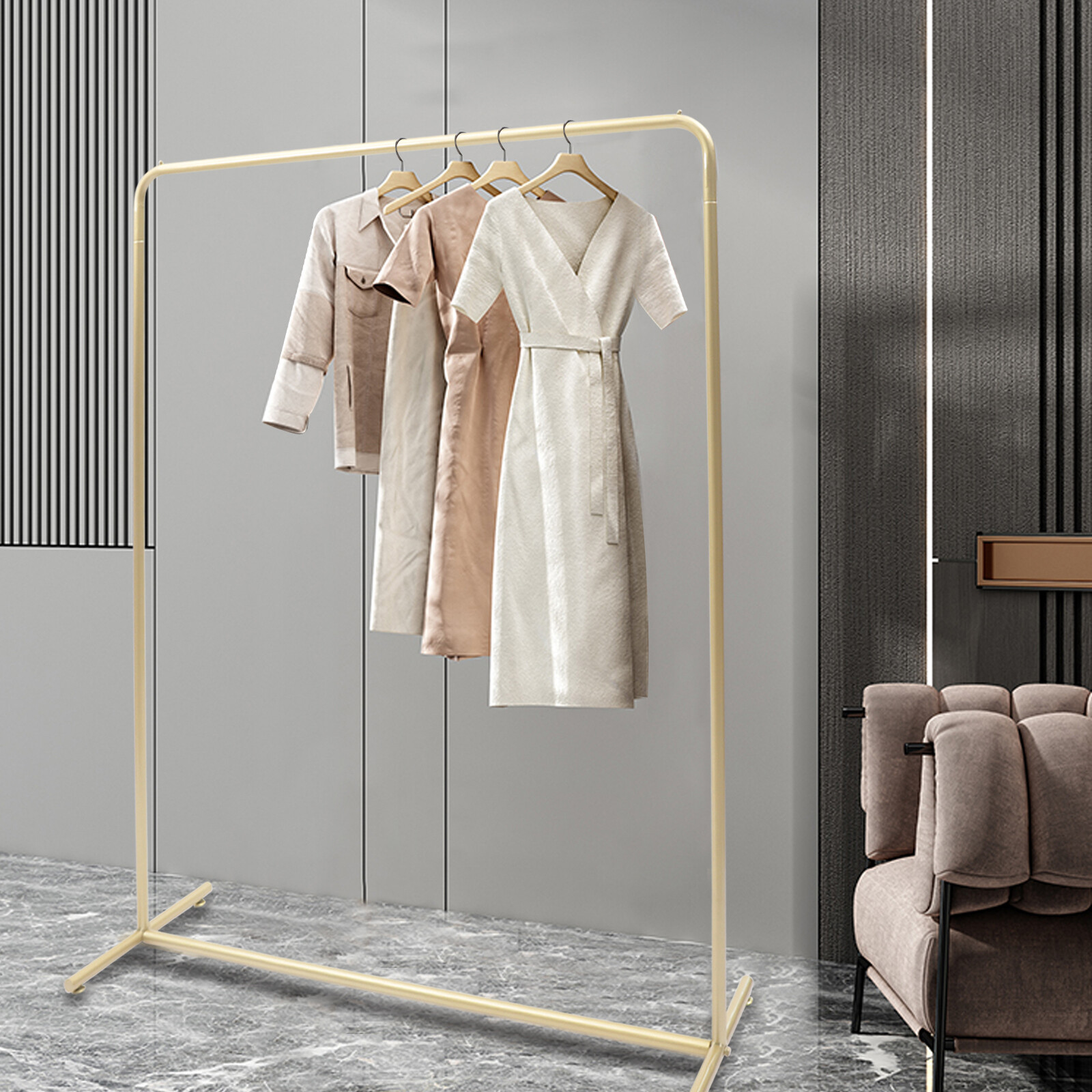 Heavy Duty Metal Clothes Rail Storage Garment Shelf Hanging Display Stand Rack