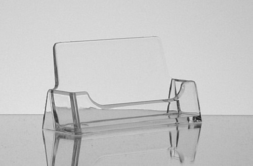 100 Clear Plastic Business Card Holders