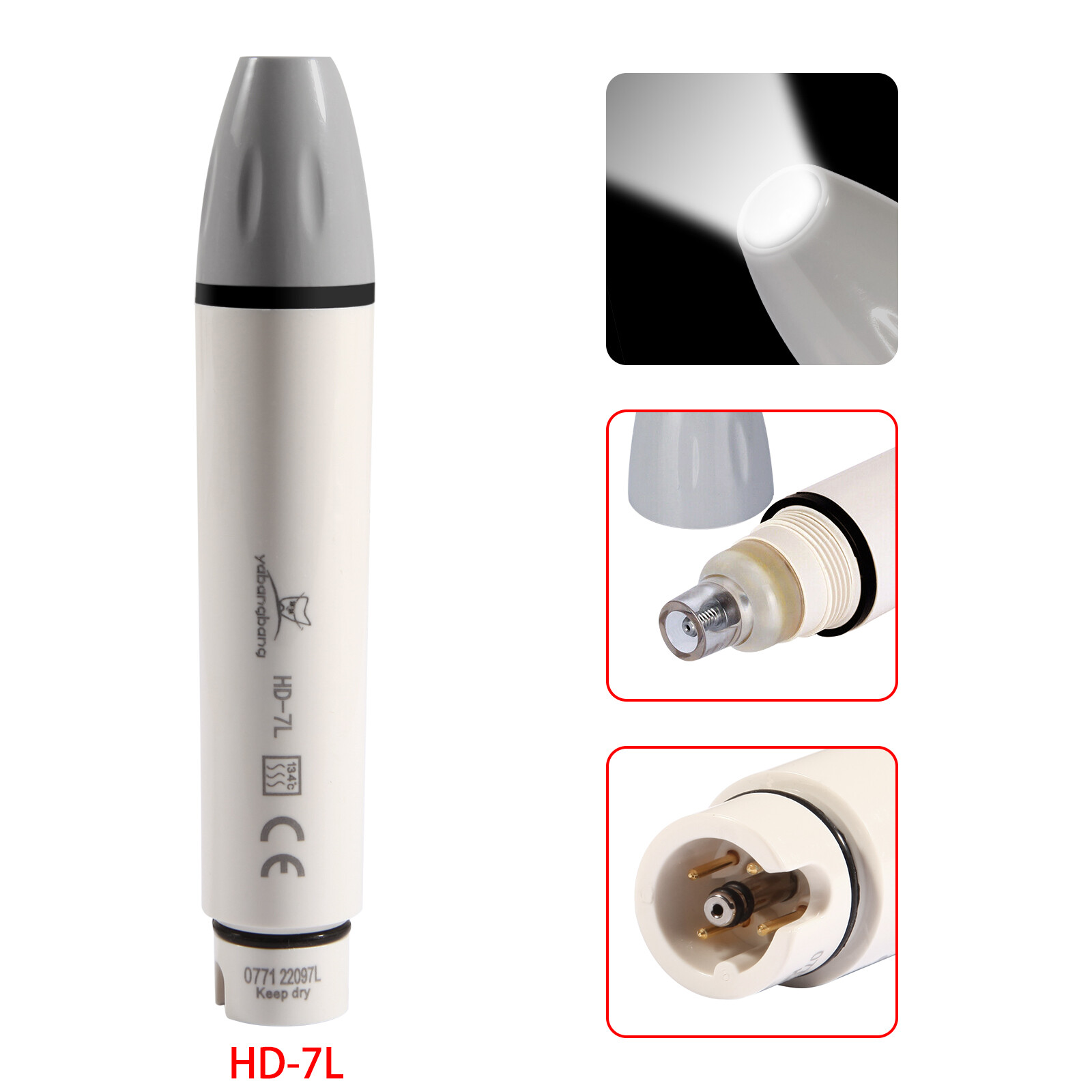 1-10 Dental LED Detachable Ultrasonic Scaler Handpiece HD-7L fit SATELEC/DTE OR