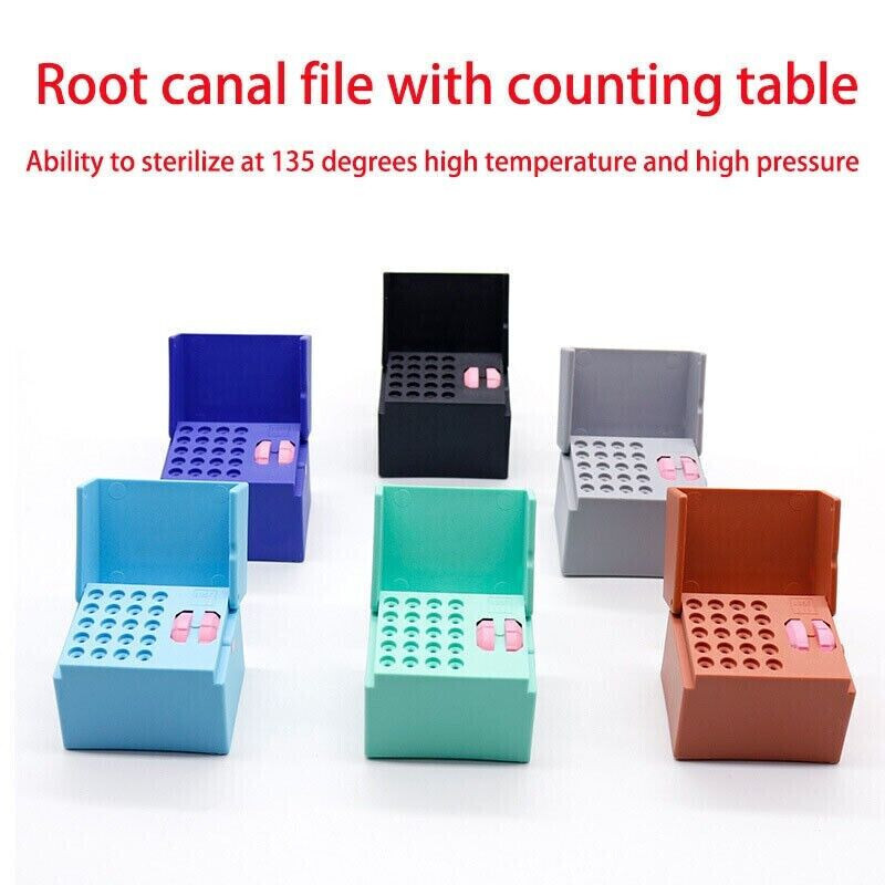 Dental 20 Holes 135°c Memory Endo Box Block Autoclavable Endodontic Root Canal
