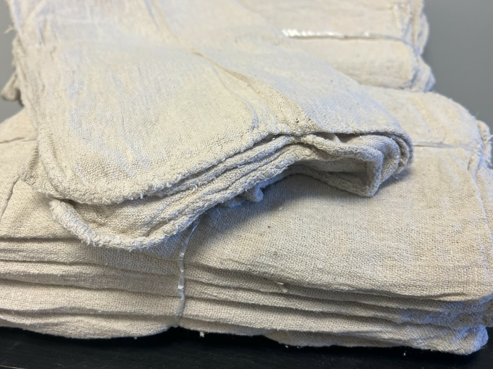 1000 PIECES NEW NATURAL INDUSTRIAL SHOP RAGS CLEANING TOWELS 13X14 inches