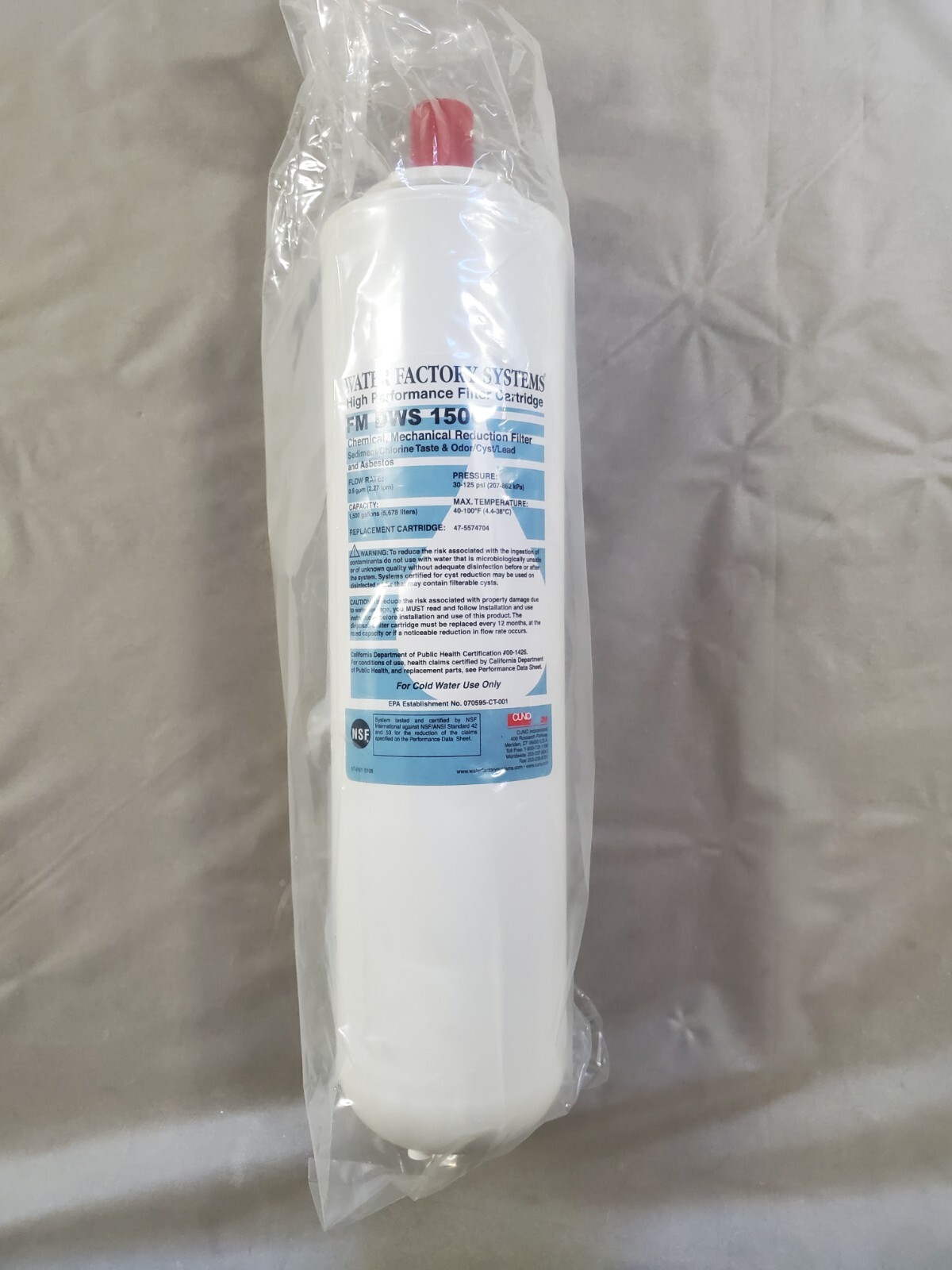 3M™ CUNO FaucetMATE® Water Factory Systems® FM DWS 1500 Drinking Water Kit – NEW