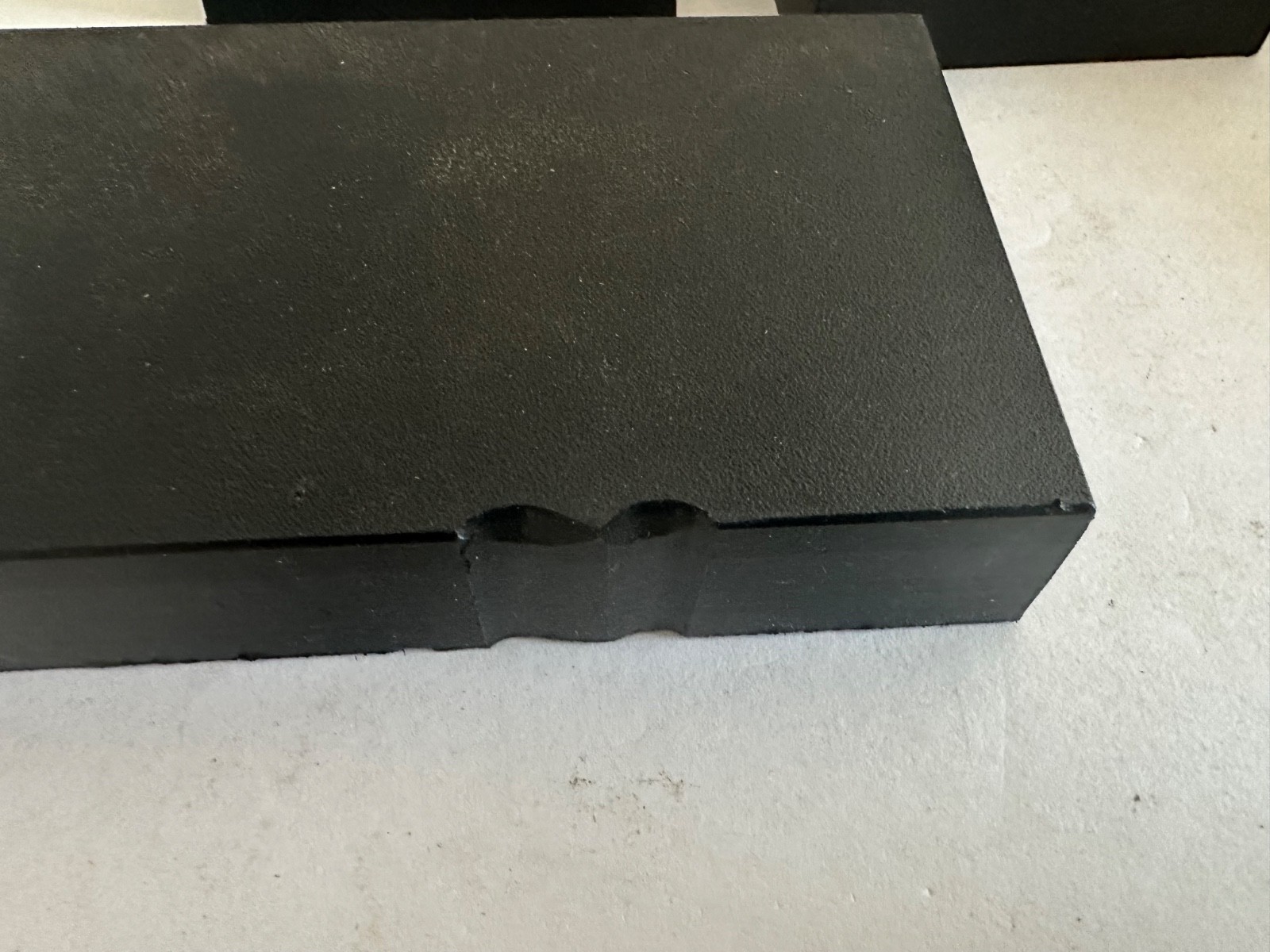 4 pcs King Starboard 1 inch thick Black 3” x 5”