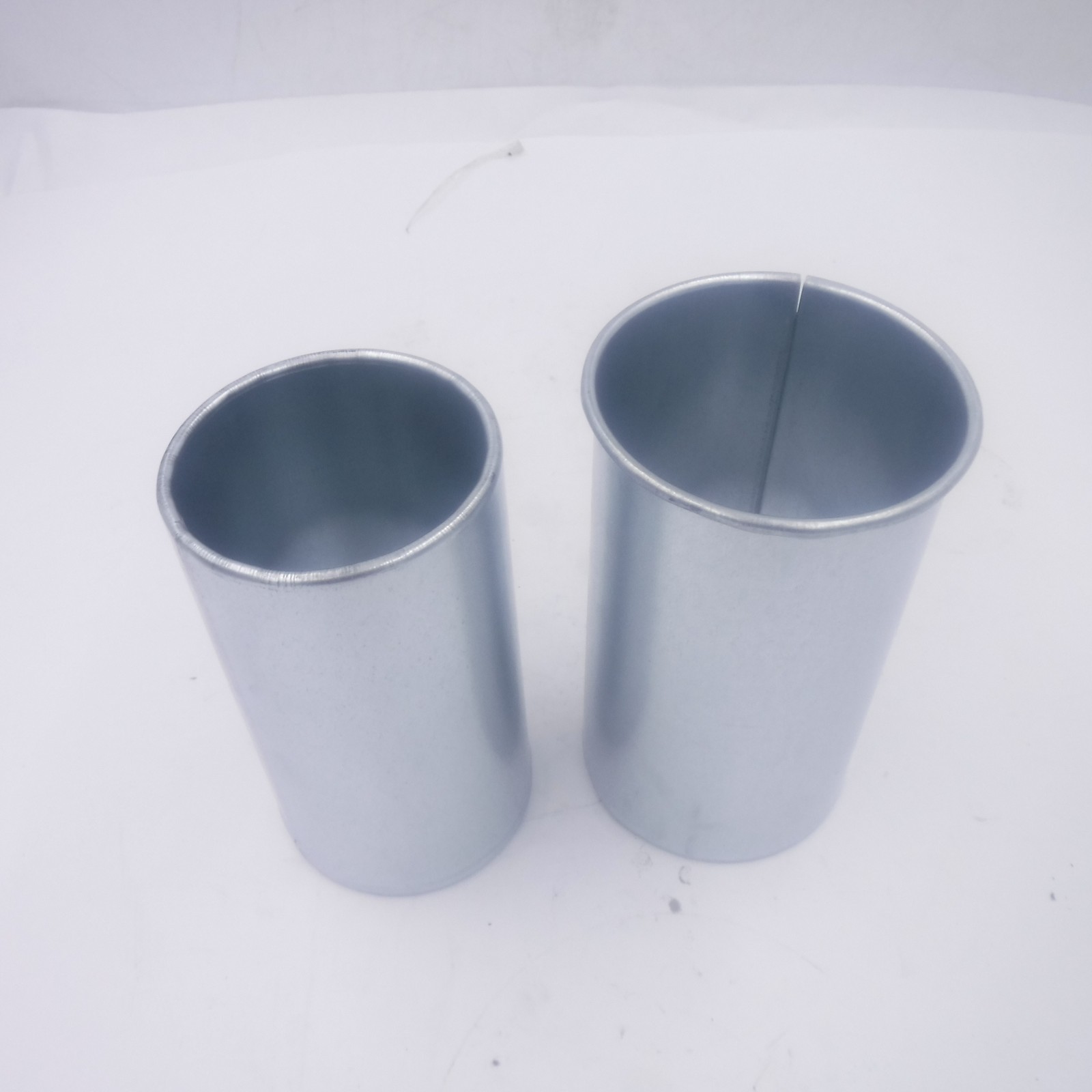 Kelco 2 Piece Simple Flower Holder Cemetery Vase Galvanized Steel 6.75″ x 4″