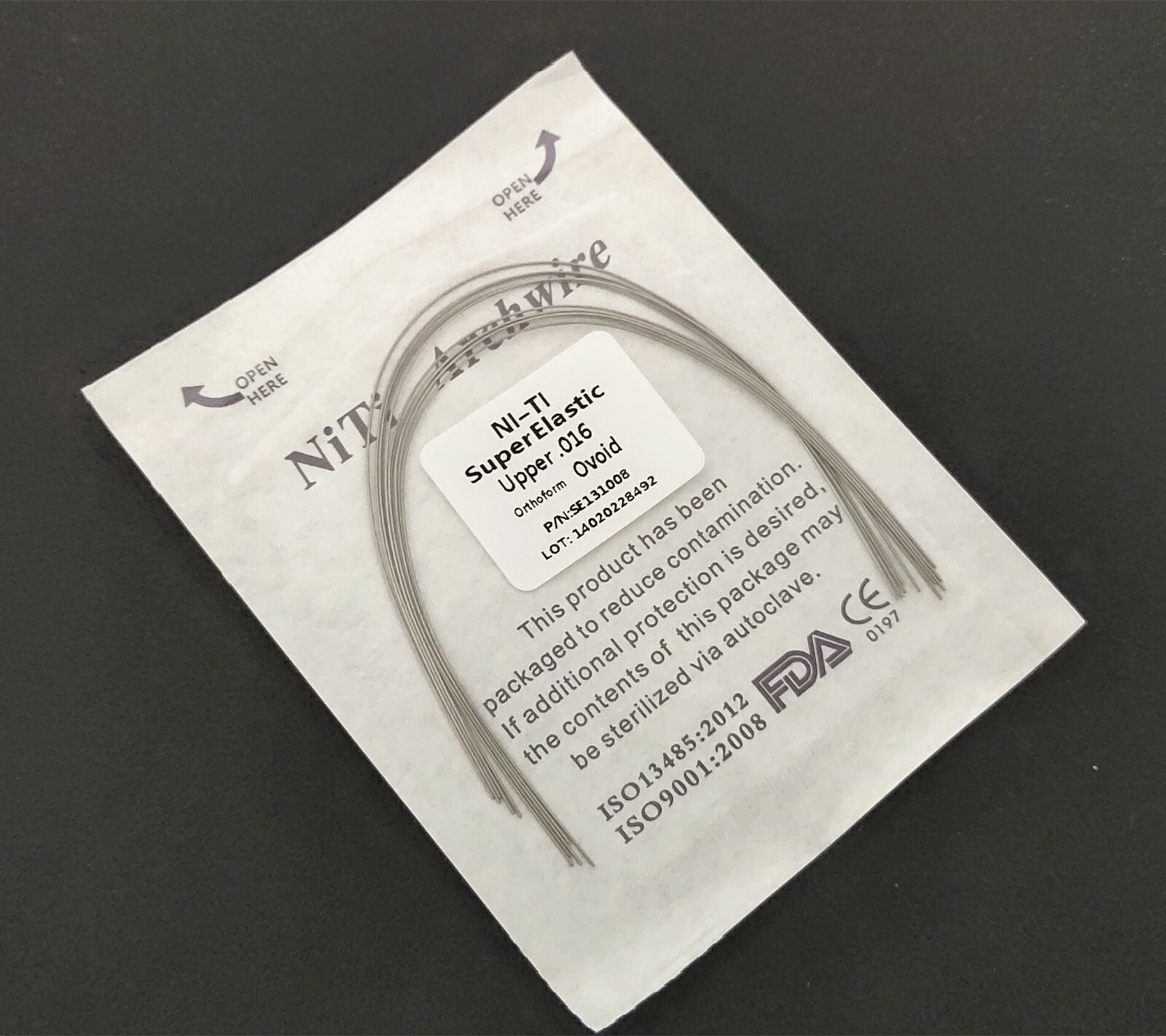 50Packs Dental Orthodontic Super Elastic Wire Niti Round Arch Wires Ovoid Form