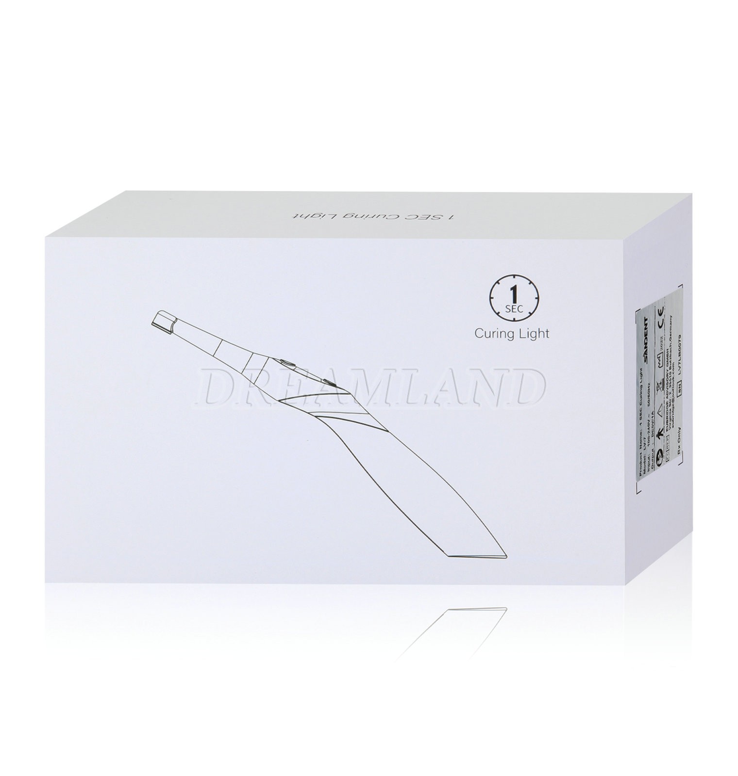 NEW 1S LED Dental Curing Light Lamp Cordless metal head 2300mw/cm2 black