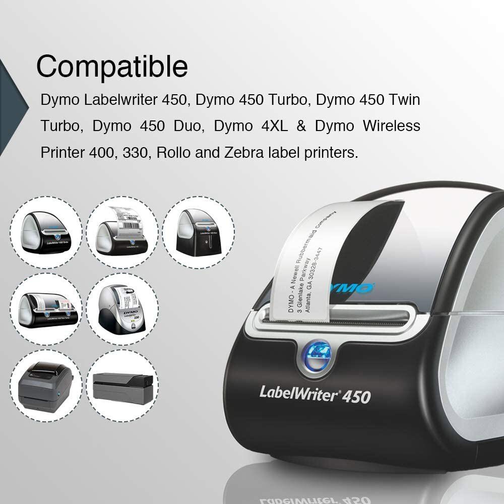 1-50PK 500 Labels Per Roll 1″ x 2-1/8″ for DYMO 30336 LabelWriter 4XL 25mmx54mm