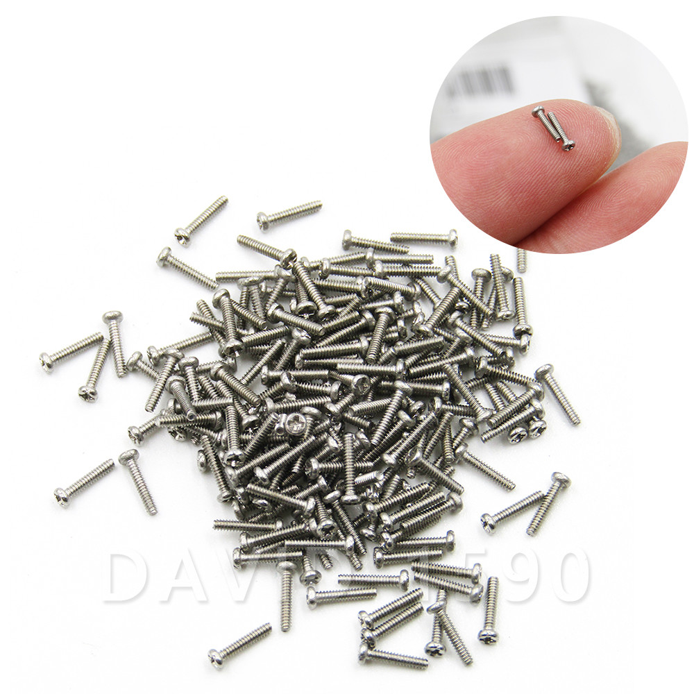 M1 M1.2 M1.4 M1.6 Stainless Steel Phillips Pan Head Small Screws Micro Mini Bolt