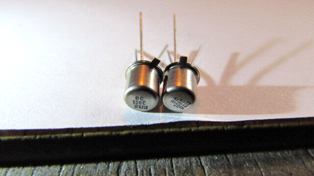 BC108C TELEFUNKEN TRANSISTOR TO-18 OBSOLETE RARE HARD TO FIND 2pcs FUZZ FACE USA