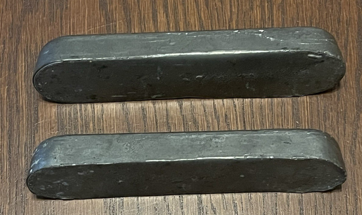 2 Cerrotru Ingot Low Melting Temperature Alloy Vintage Bar 3+ Pounds Bismuth Tin