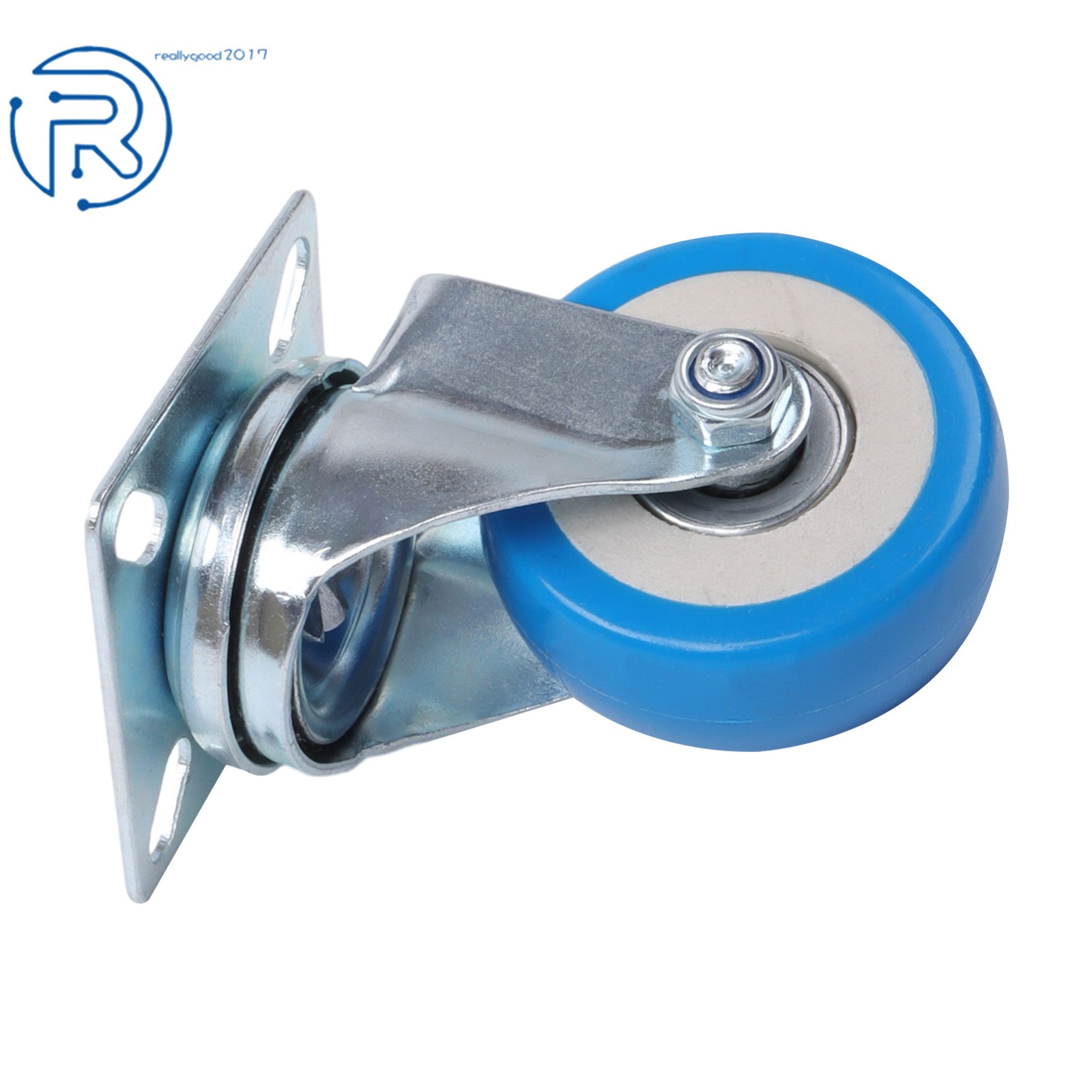 24 × 2Inch Blue 360° Casters Wheel No Brake Capacity To 65lb Each For Tool Chest