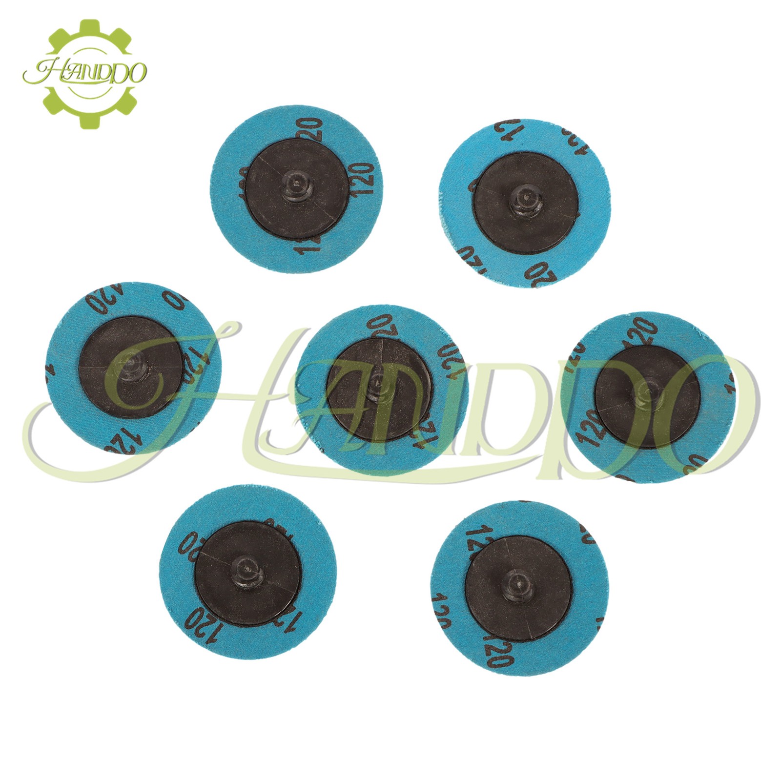 50Pcs 2″ 120 Grit Roll Lock Die Grinder Sanding Grinding Disc Maximum 25,000 RPM