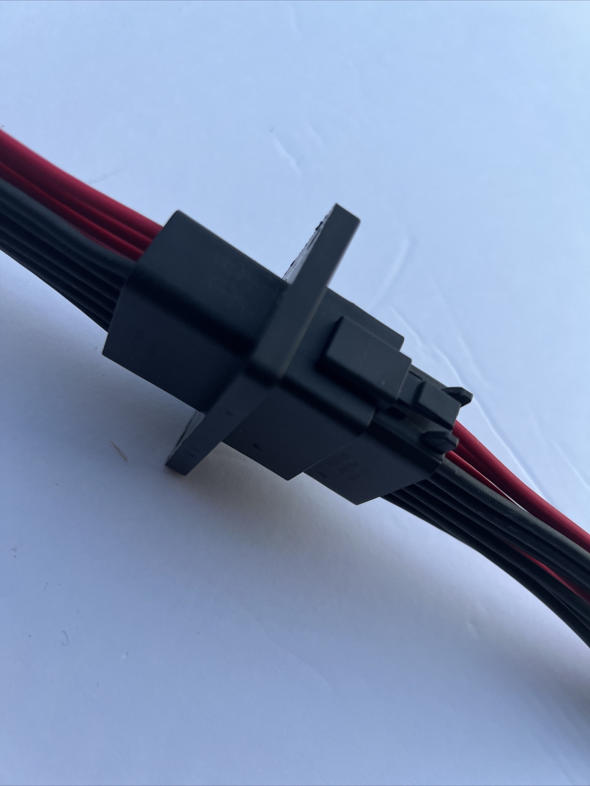 6″ Assembled Black Flanged Mount Deutsch 12Pin,14 AWG waterproof Pigtail Harness