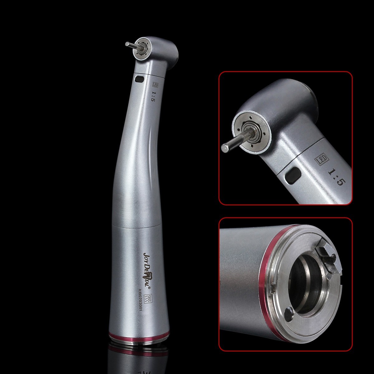 10x Dental 1:5 Fiber Optic Contra Angle Increase Internal 4 Spray LED Handpiece