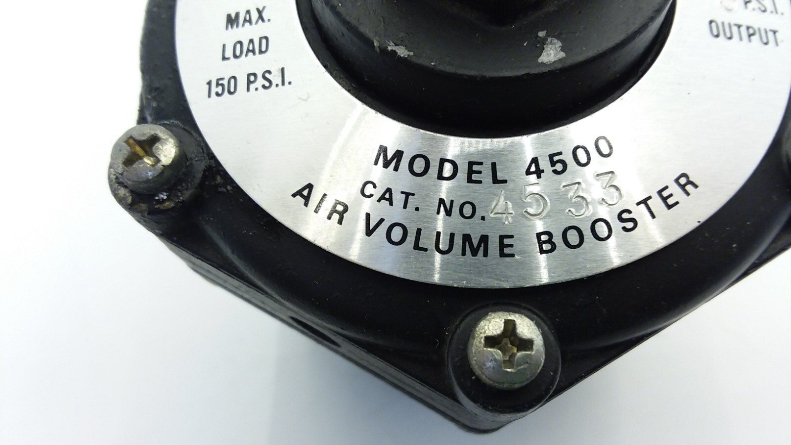 FAIRCHILD 4533 AIR VOLUME BOOSTER 1) 1/2 & 2) 5/8 THREADED PORTS