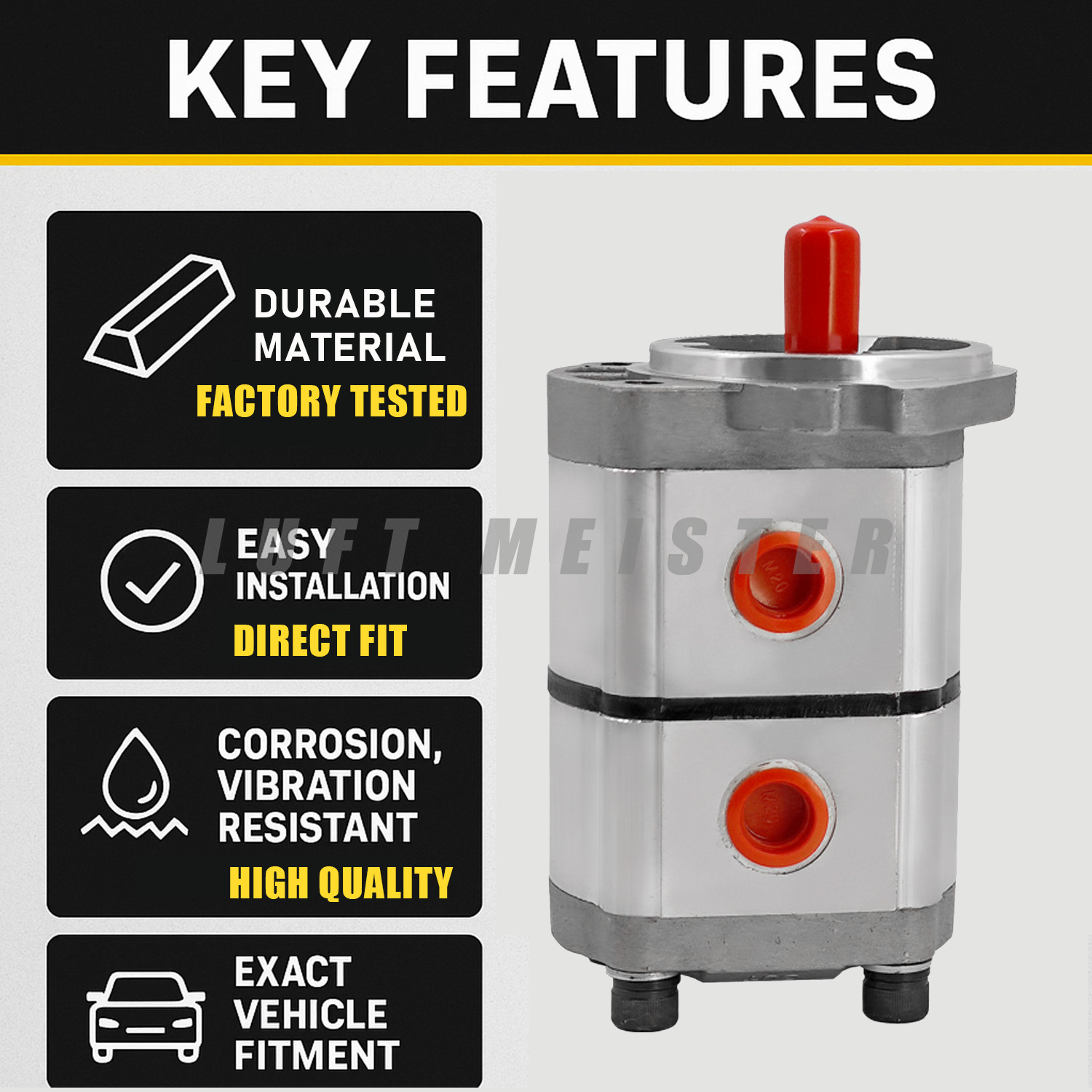 PGP51063G3LP For AGT-H15R Mini Excavator Hydraulic Gear Pump Double Acting Pump