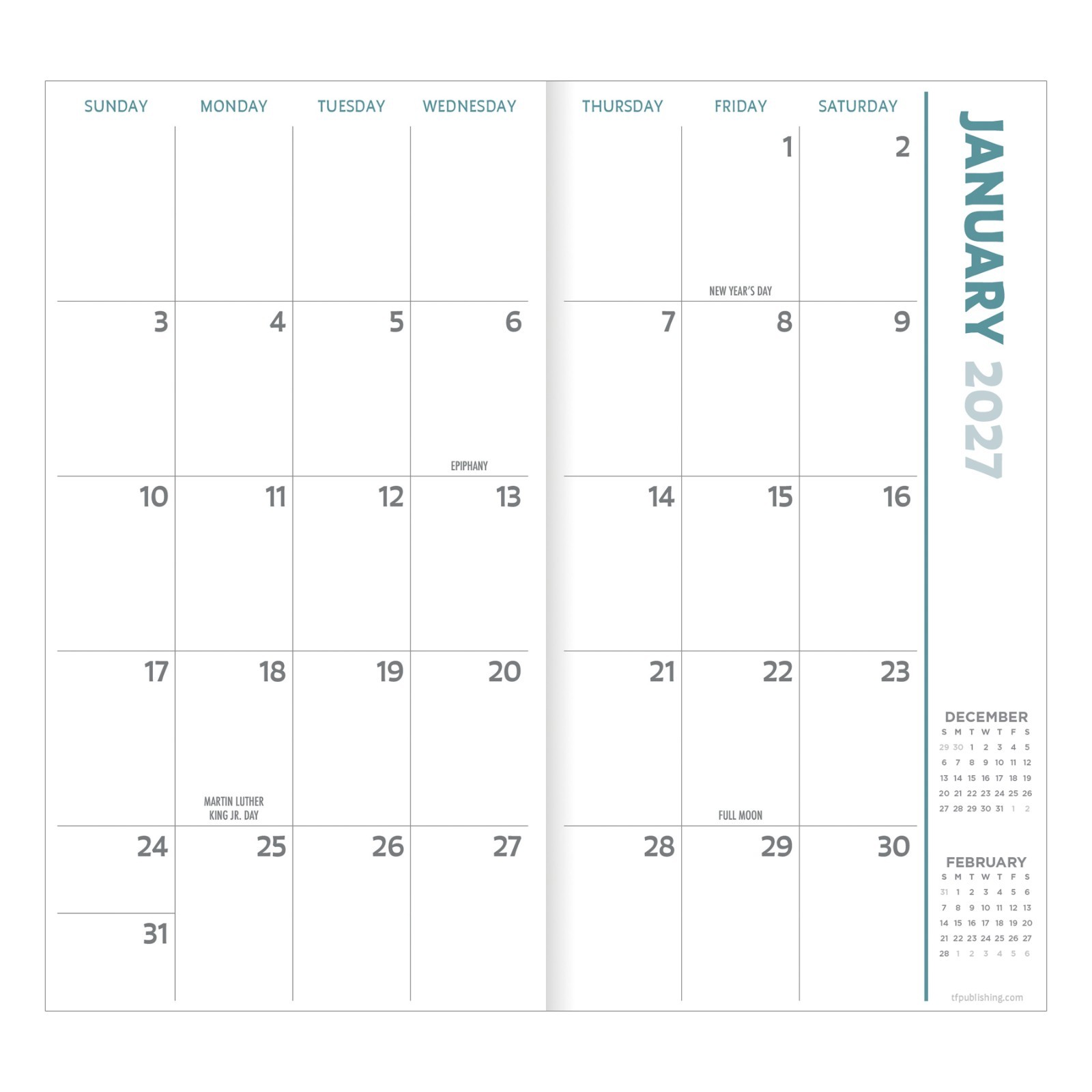 2027-2028 Lemon Small Monthly Pocket Planner