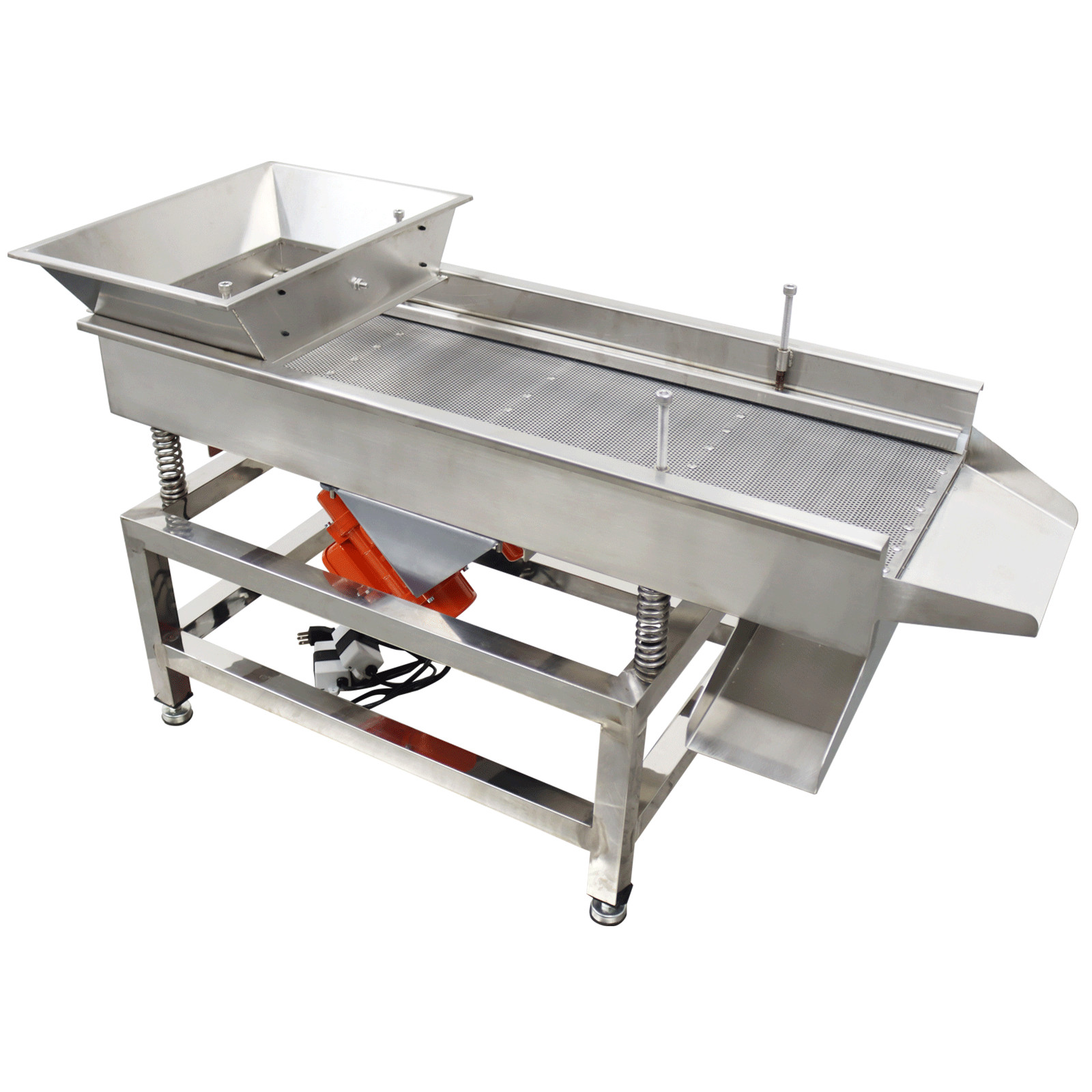 TB610 110V Stainless Steel Linear Vibrating Screen with 3mm Screen Dual Motor