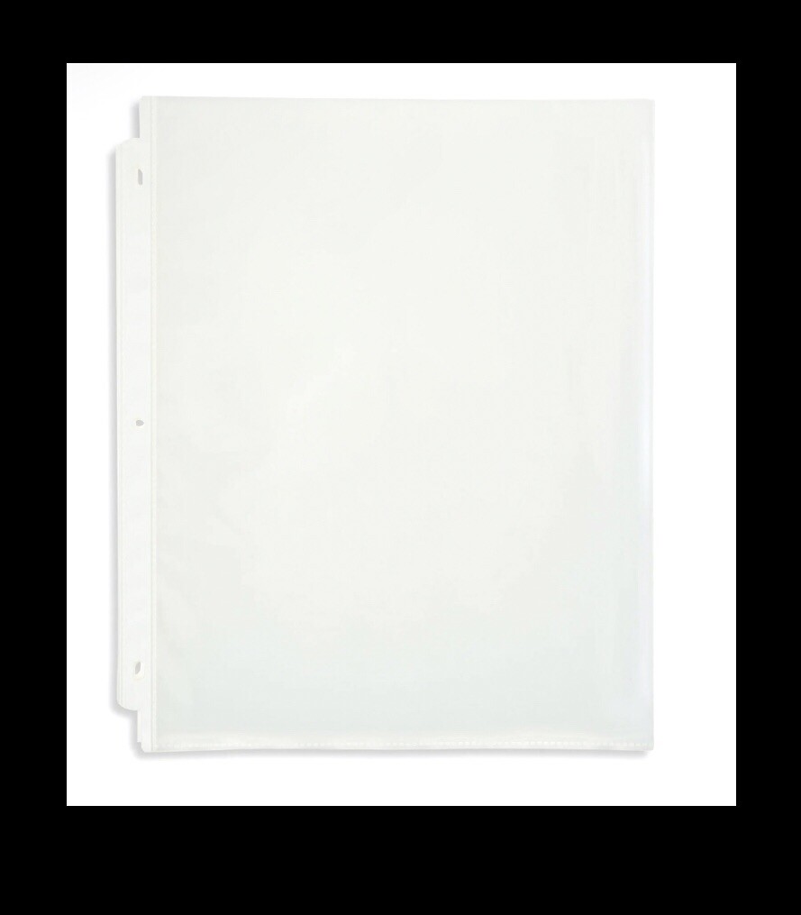 100ct Heavyweight Sheet Protectors LETTER SIZED, Won’t Lift Print, PVC-free