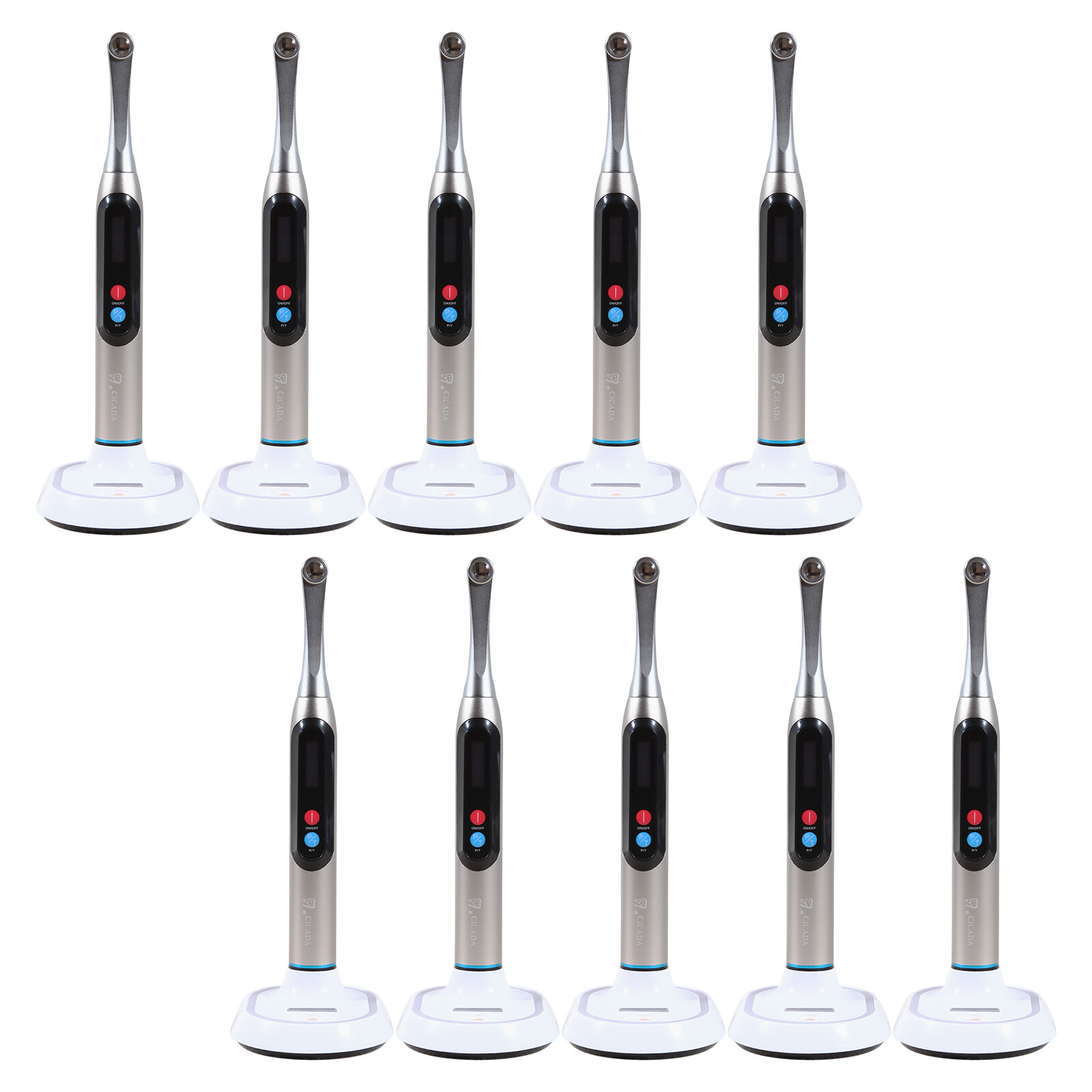 1-10 Pcs Dental Cordless LED Curing Light Lamp 1 Second Deep Wide Specturm