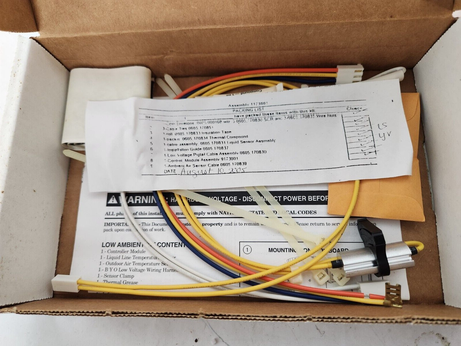 Trane American Standard BAYLOAM103 Head Pressure Kit NEW