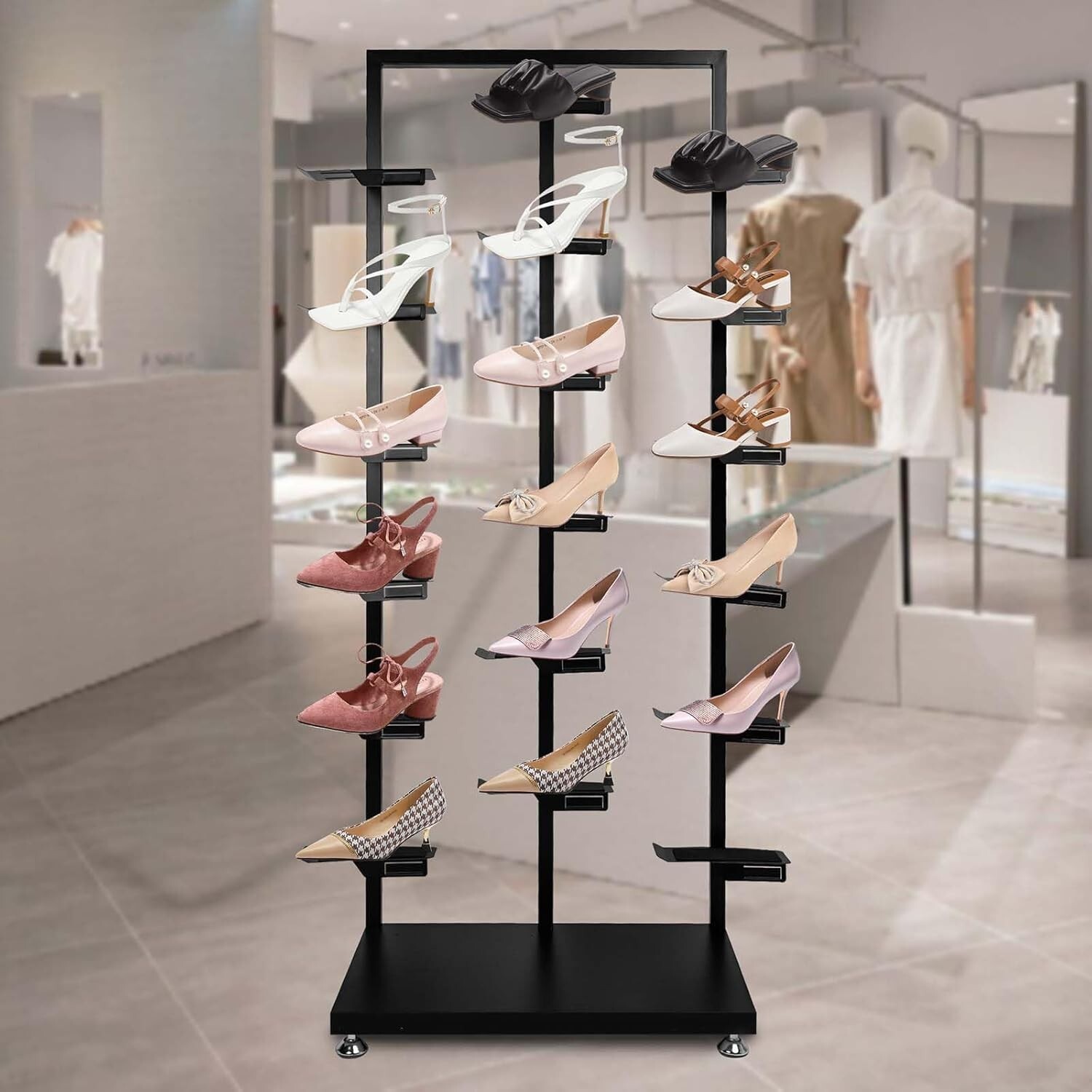 AIWFL Commercial Clothing Store Shoe Rack,Free Standing Shoe Rack,Retail Boutiq