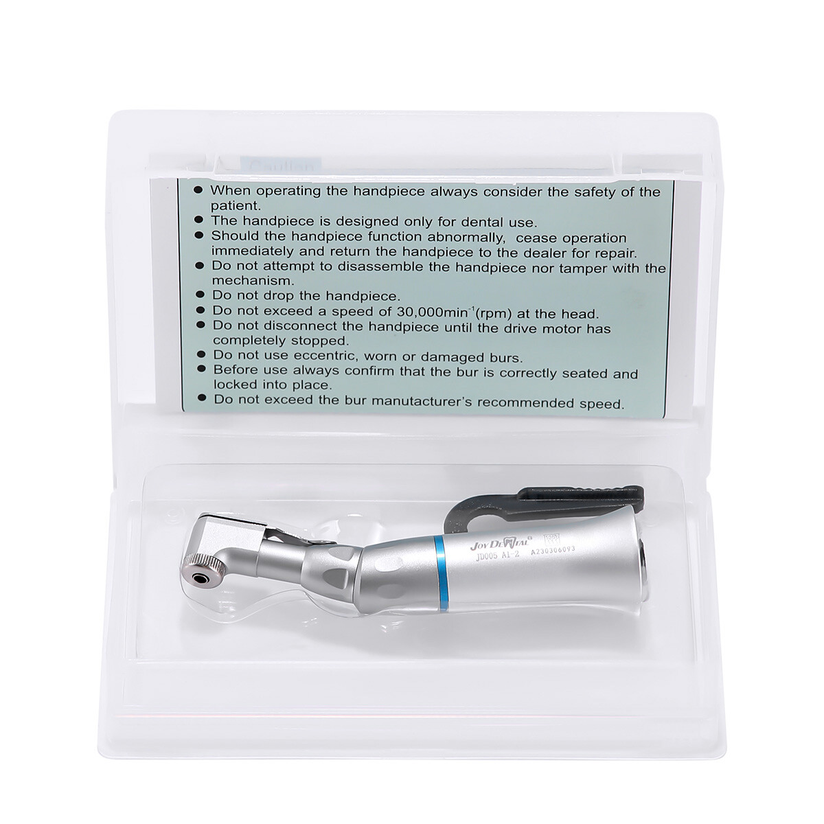 AZDENT Dental Handpiece Slow Low Speed Contra Angle E-type Push Button Air Motor