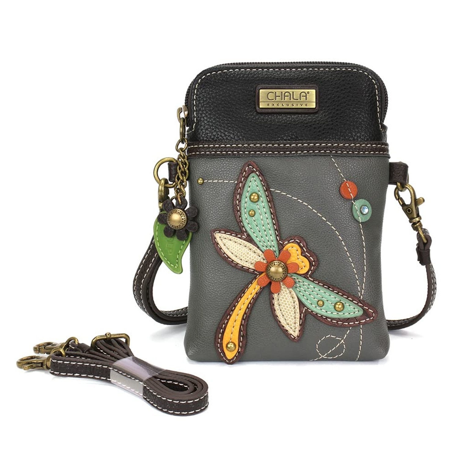 CHALA Crossbody Cell Phone Purse-Women Canvas Multicolor Handbag with Adjusta…