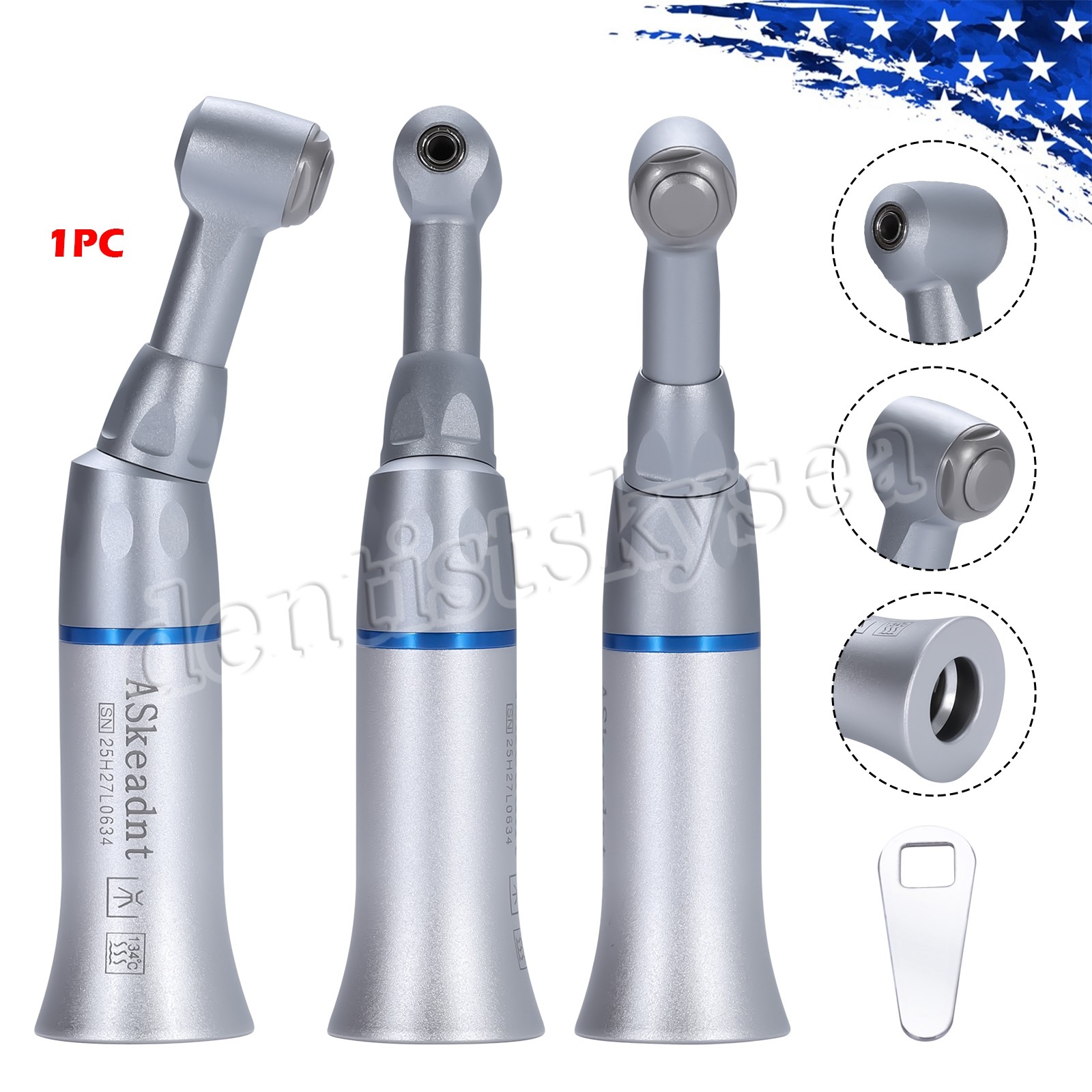 Dental Low Speed Contra Angle Handpiece fit NSK E-type Motor 135°C Autoclave wl#