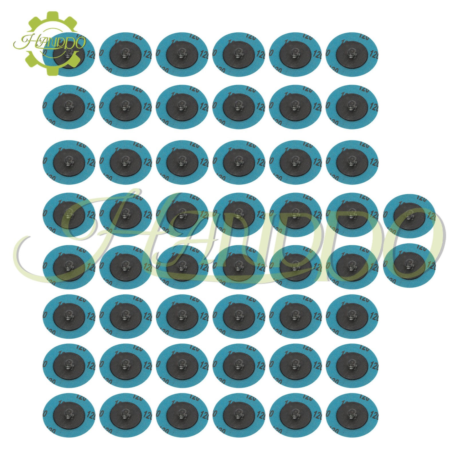50Pcs 2″ 120 Grit Roll Lock Die Grinder Sanding Grinding Disc Maximum 25,000 RPM