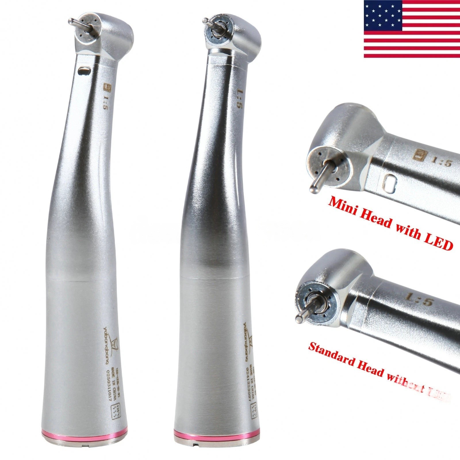 NSK Ti-MAX X95L Type Dental 1:5 (Fiber Optic) Contra Angle Handpiece LED Turbine