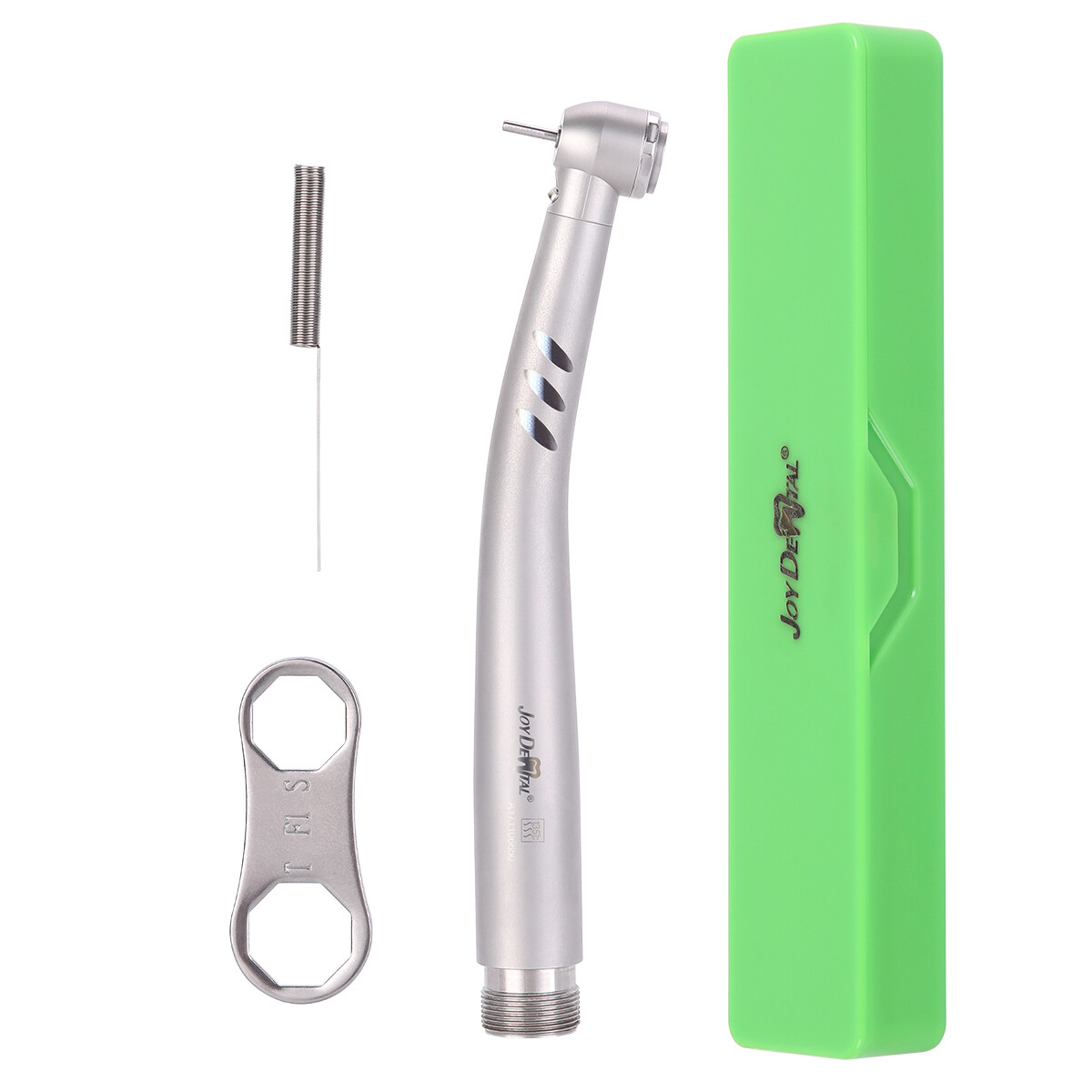 Dental LED Fiber Optic High Speed Handpiece/Polishing White/ Green Stone FG Burs