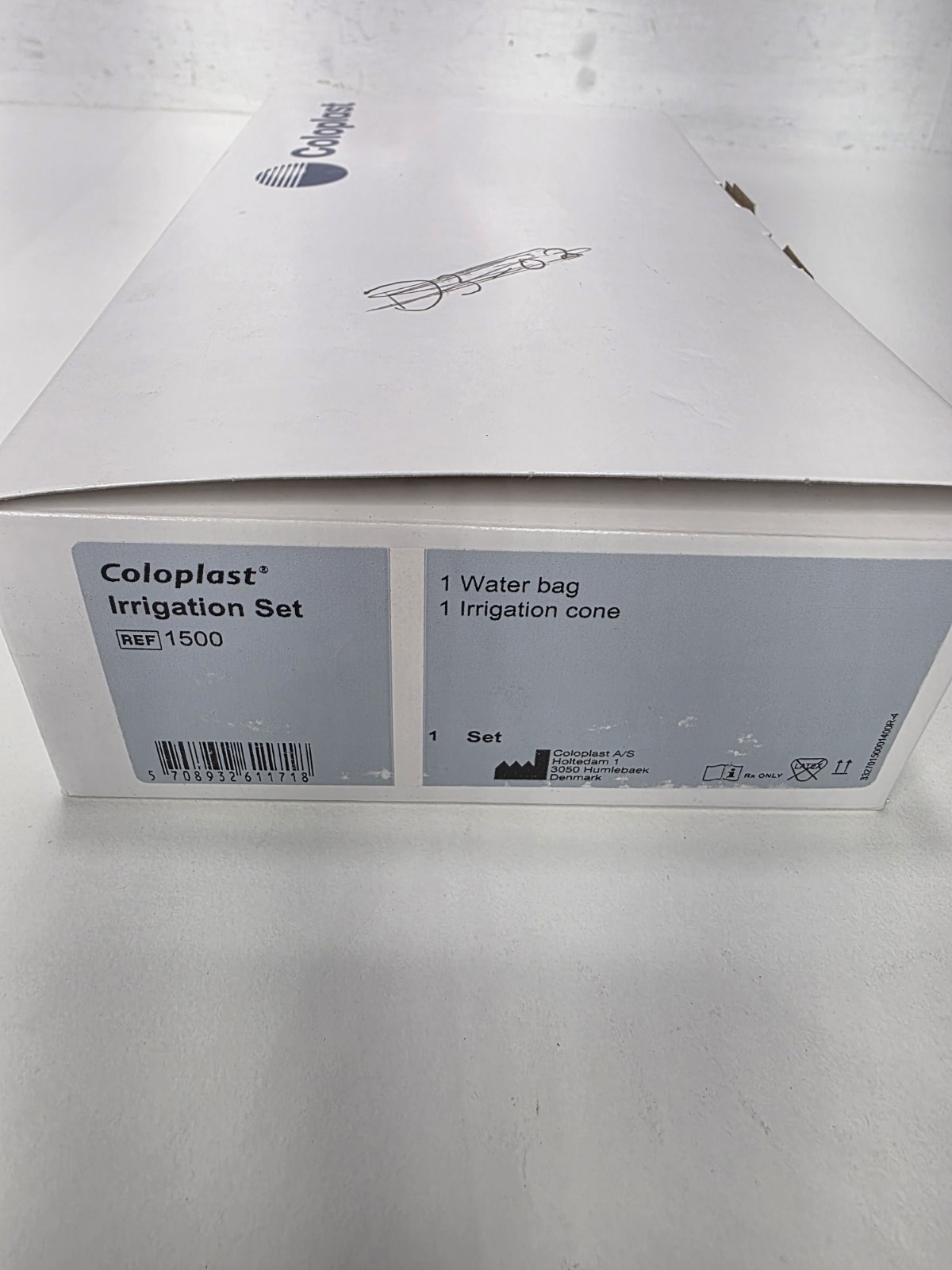 Coloplast Assura Irrigation Sealed Set Item # 1500 contains 1 waterbag & 1 Cone