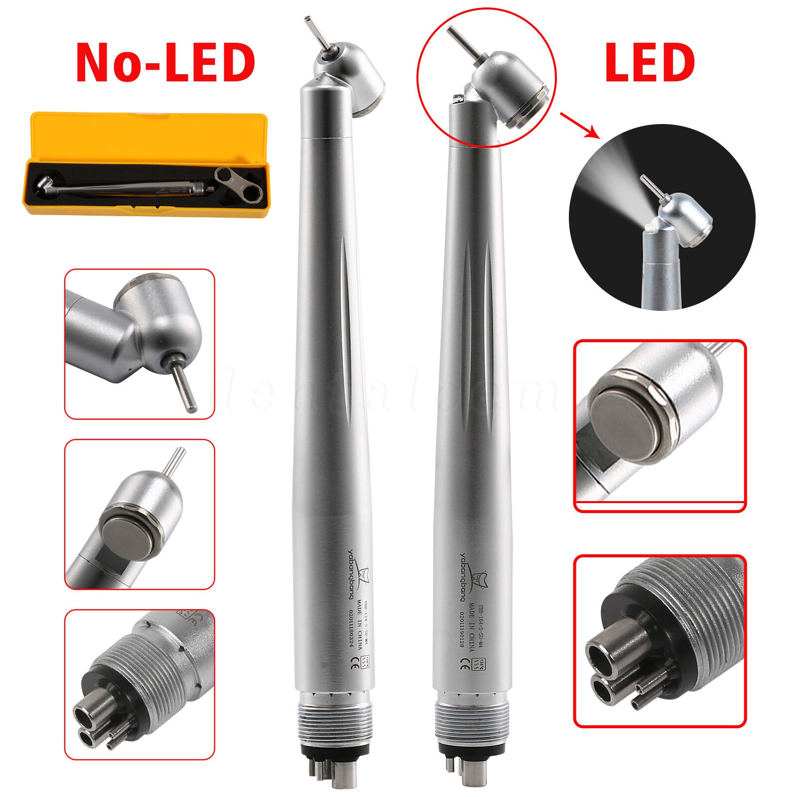 NSK Style Turbina Dental Handpiece High Speed PANA-MAX Turbine 45° LED 2/4Hole