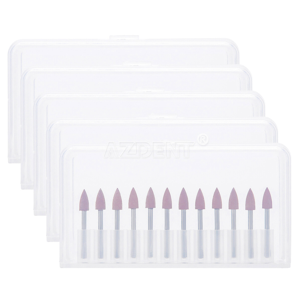 12pcs Dental Polishing Polishers Bur FG 1.6mm Mini Points Brownie Friction Grip