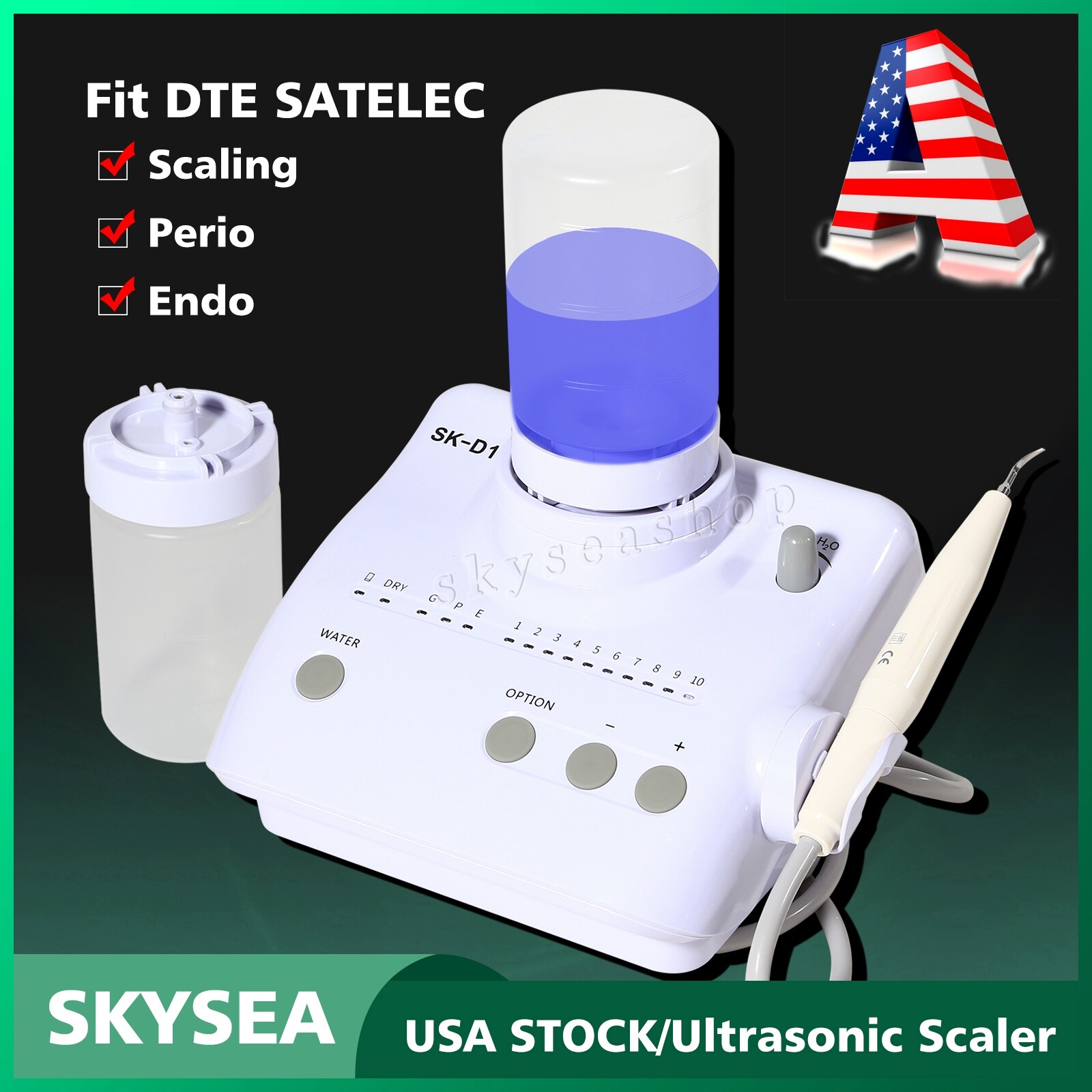Dental Ultrasonic Piezo Scaler Detachable Ultrasound Unit fit DTE SATELEC SK-D1