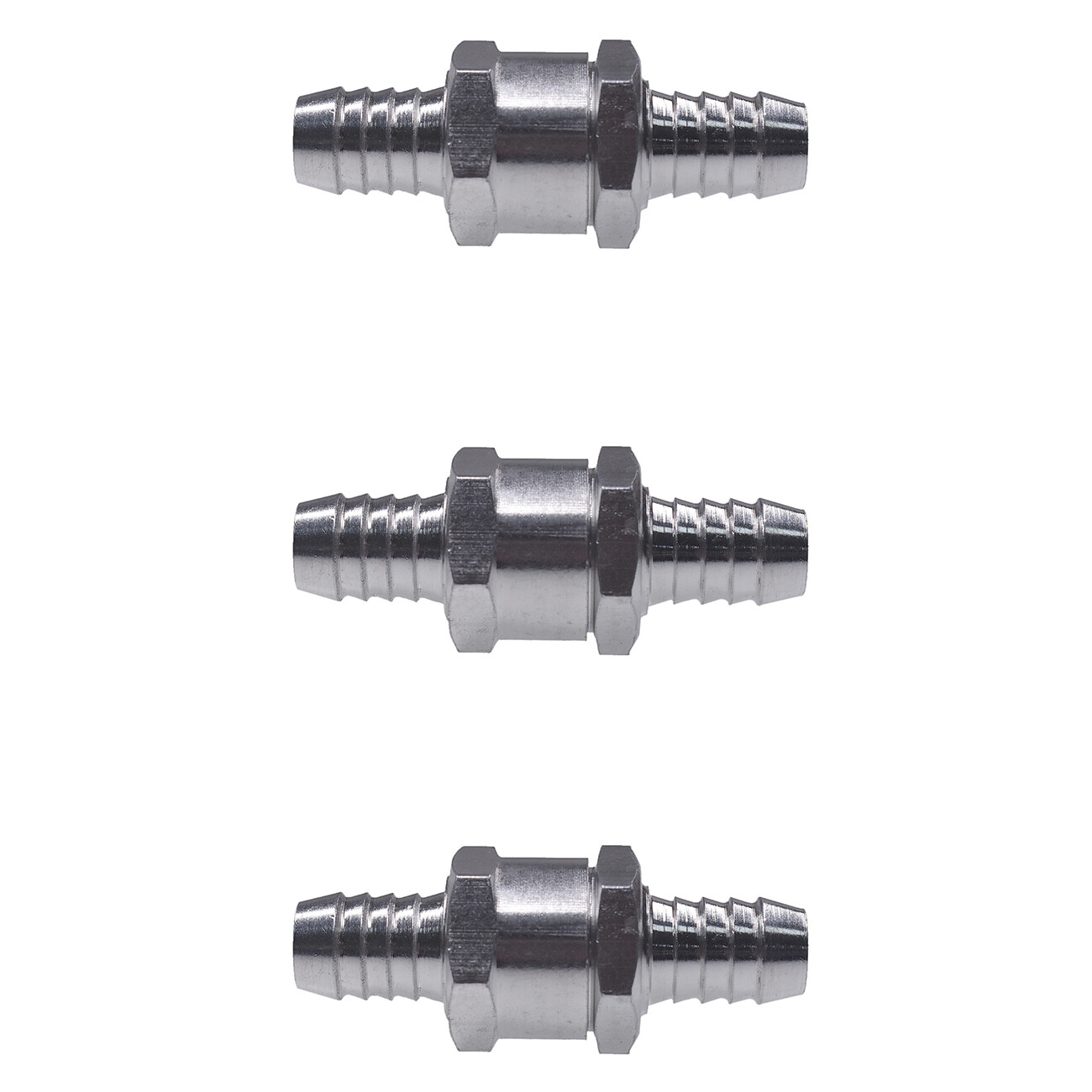 3pcs 10mm 3/8″ Non-Return One Way Air Fuel Oil Check Valve Diesel Gas Chrome