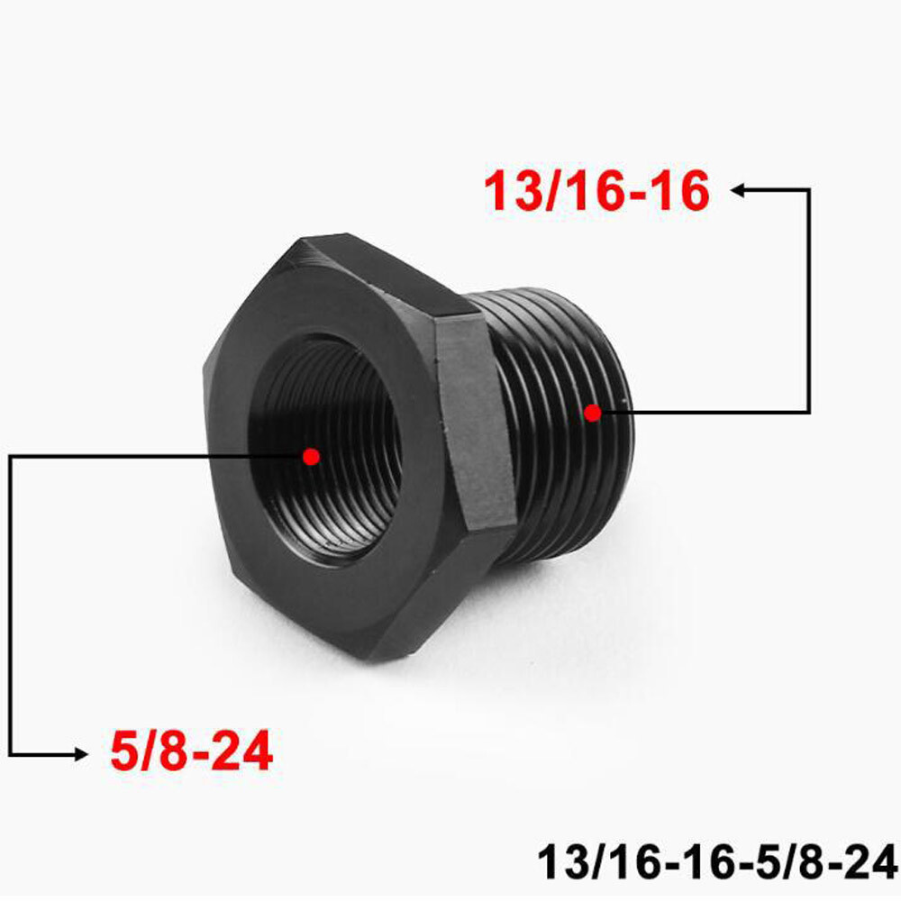 3 Pack Steel Thread Adapter Convert 5/8×24 to 3/4×16.13/16X16.3/4 NPT US